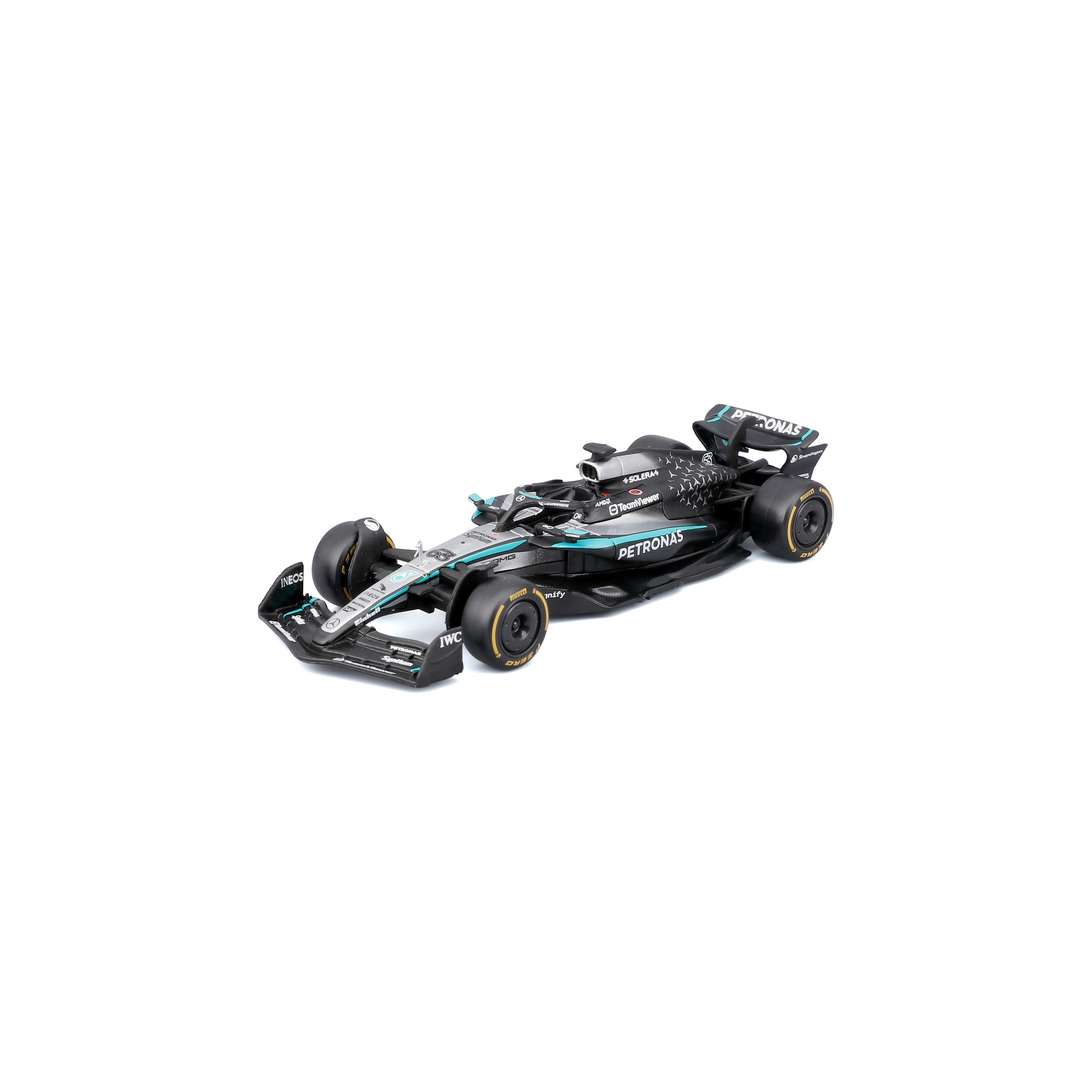 F1 Mercedes-AMG W16 2025 #63 George Russell Silver Turquoise 1:43