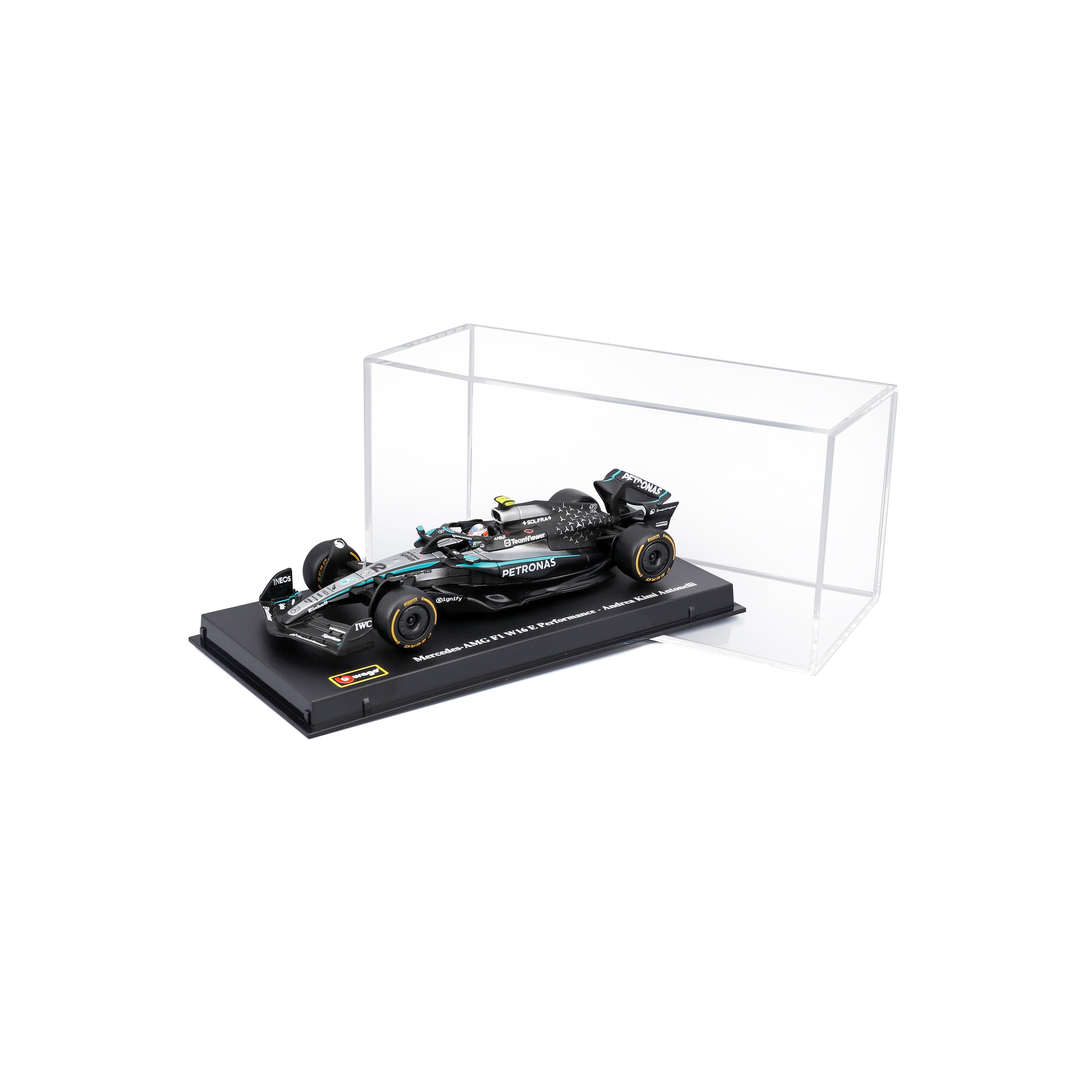 F1 Mercedes-AMG W16 2025 #12 Kimi Antonelli 1:43 Silver Turquoise