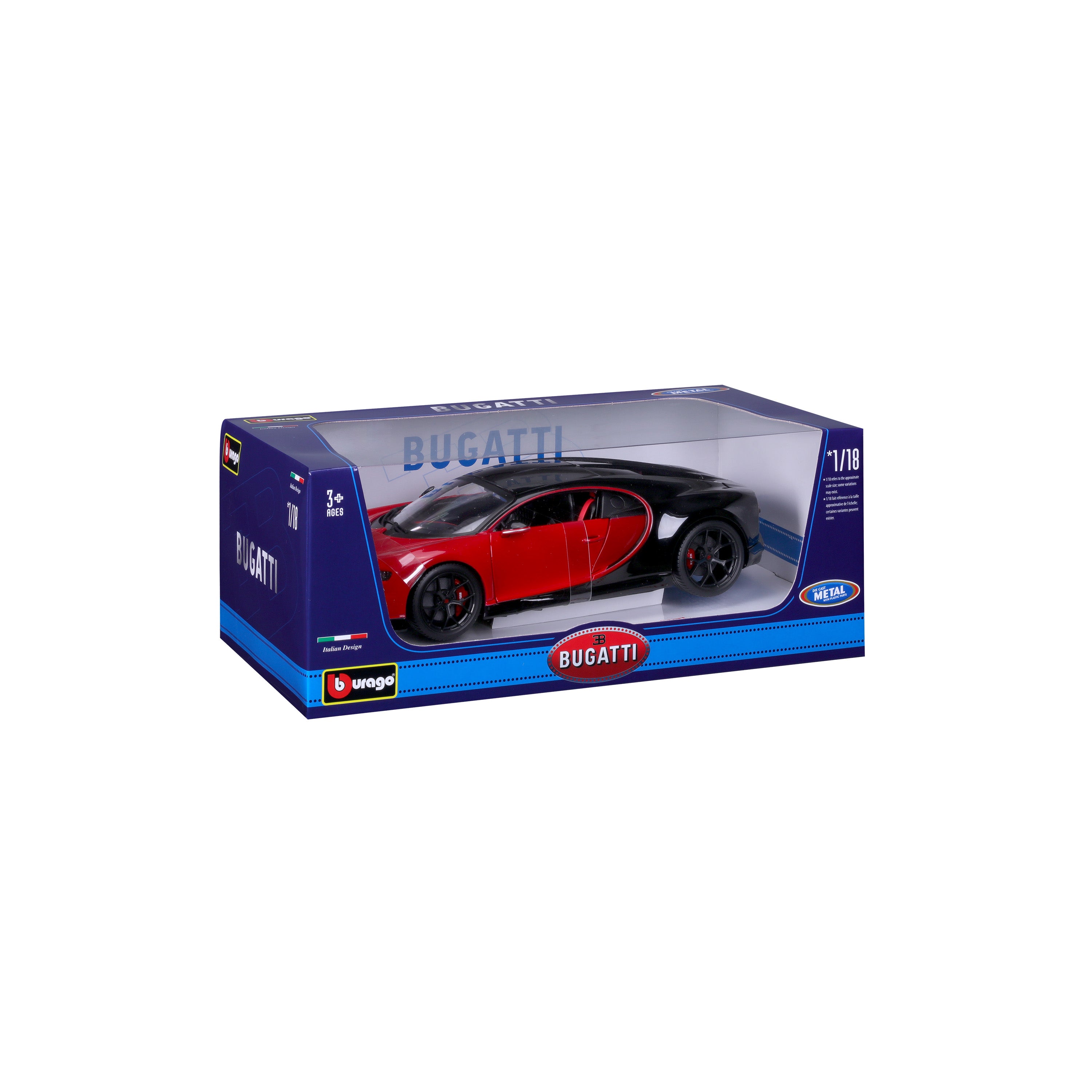 Bugatti Chiron Sport 1:18 Red and Black | Burago – Burago