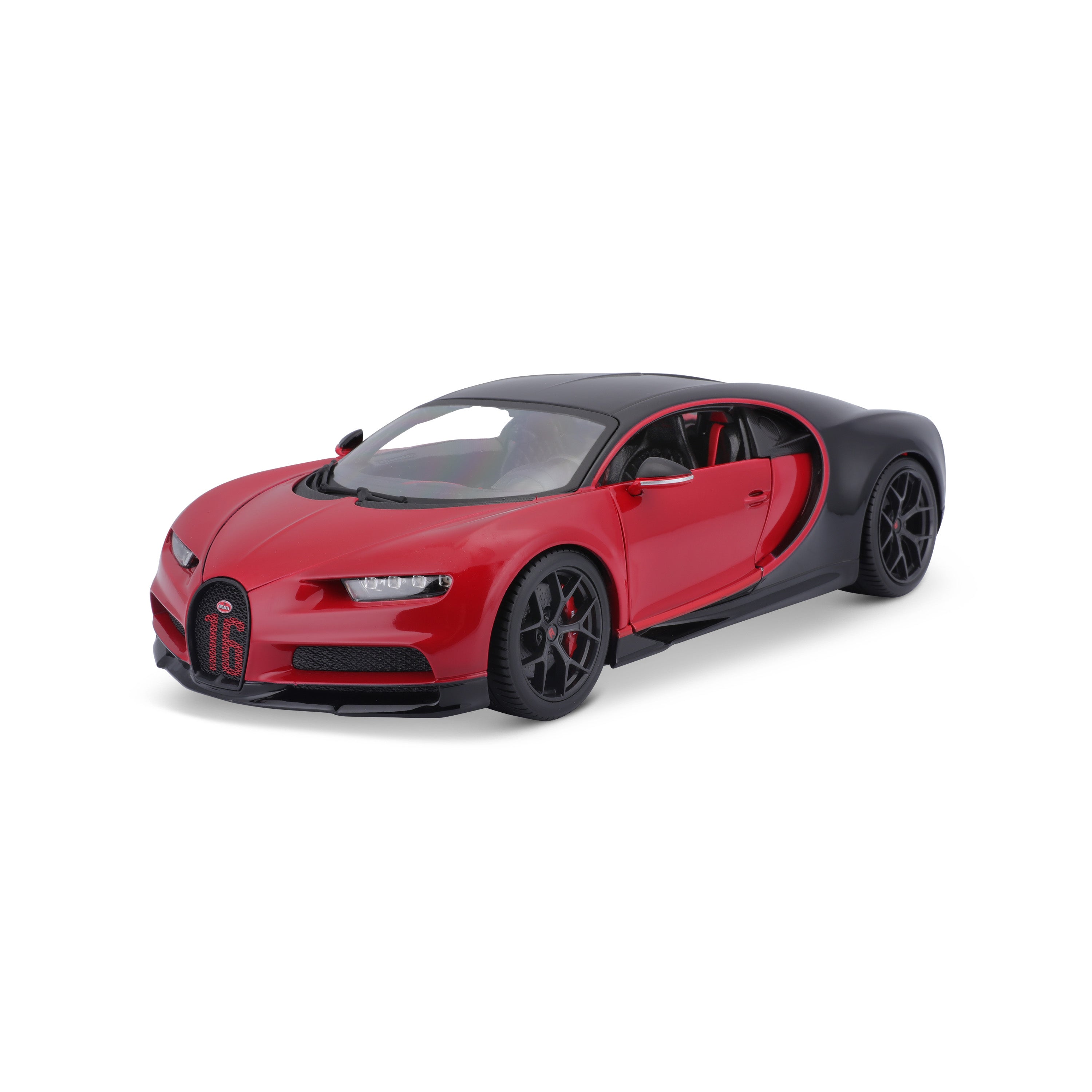 1/18 ブガティシロン Bugatti Chiron Sport 1:18 Red and Black | Burago – Burago