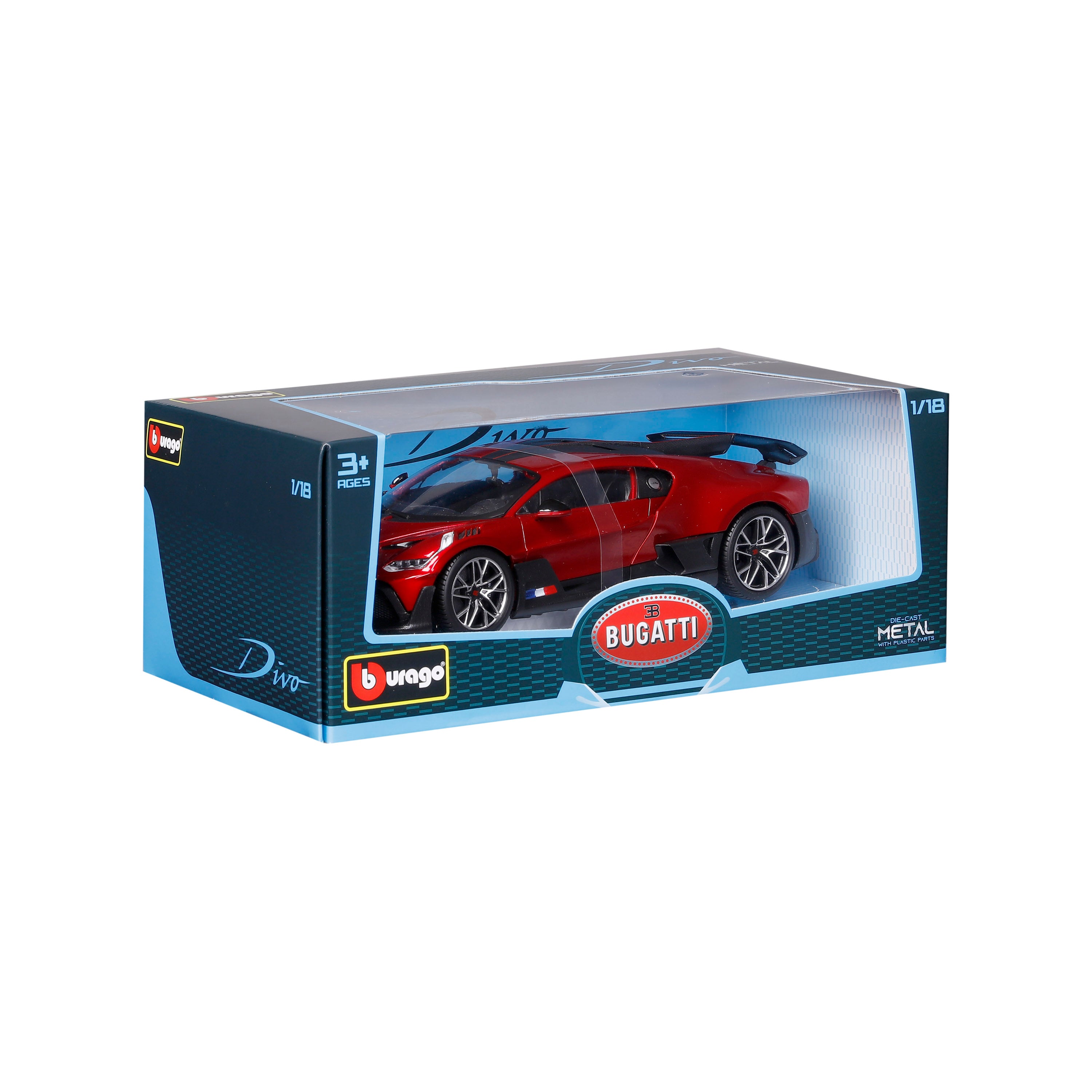 BUGATTI DIVO 1:18 Red | Burago – Burago