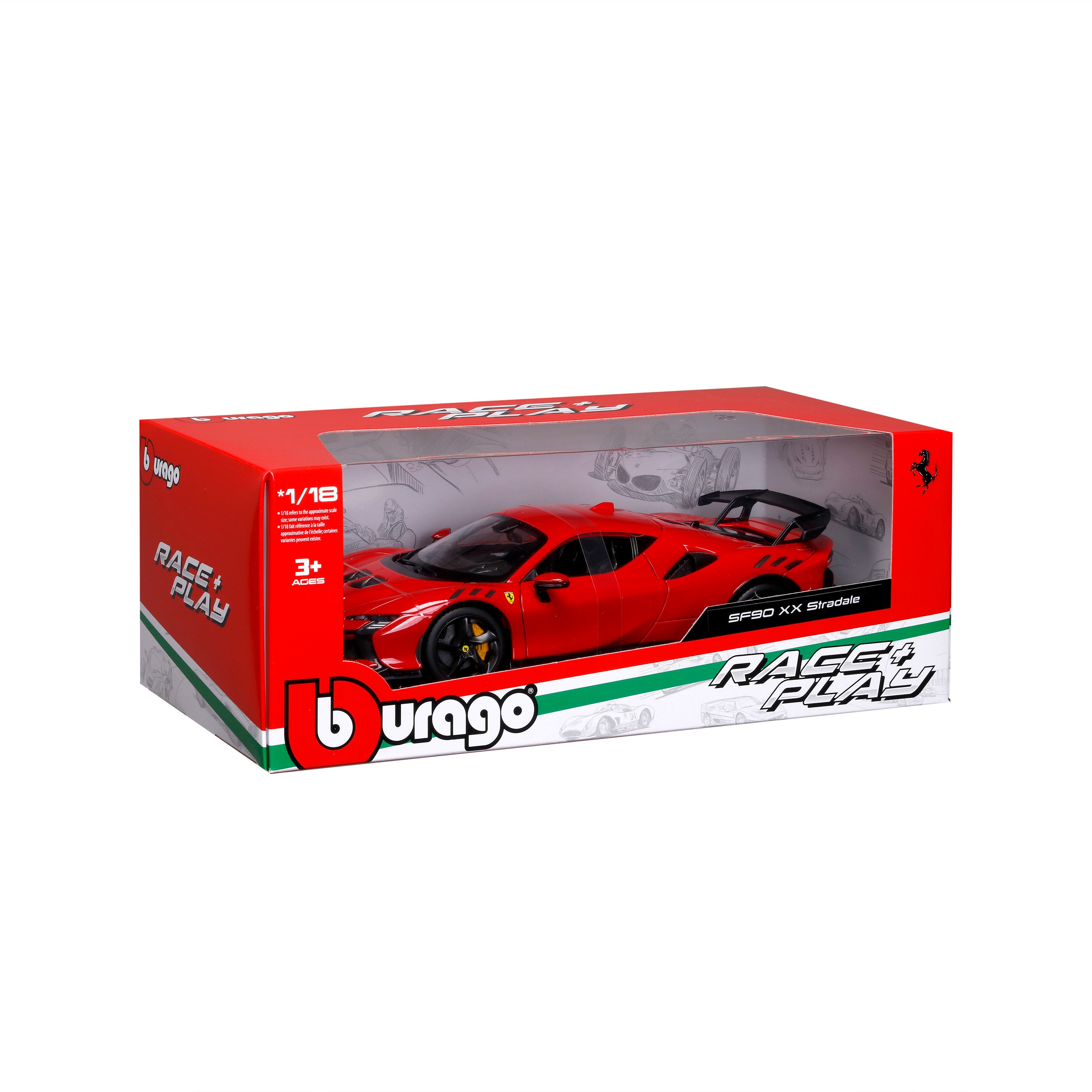 Ferrari SF90 XX Stradale 2024 Rosso Corsa 1:18 | Bburago – Burago