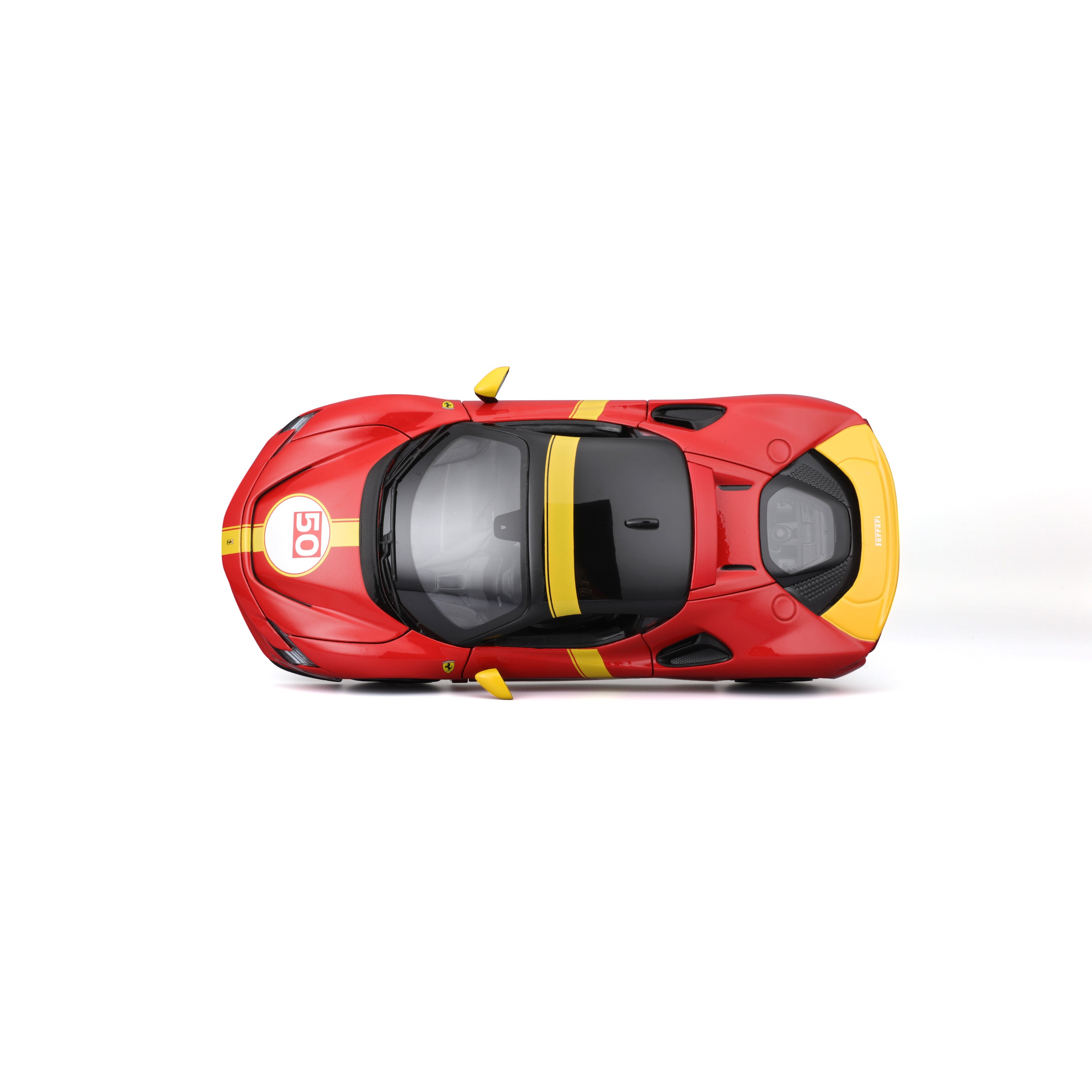 Ferrari SF90 Stradale Le Mans Livery 1:18 Red Yellow | Burago – Burago