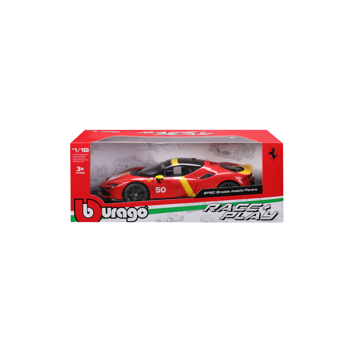 Bburago Ferrari R&P 1:18 Ferrari SF90 Stradale Spider 1:18 Modèle réduit de voiture pas cher Bburago Ferrari R&P 1:18 Ferrari SF90 Stradale Spider 1:18 Modèle réduit de voiture pas cher