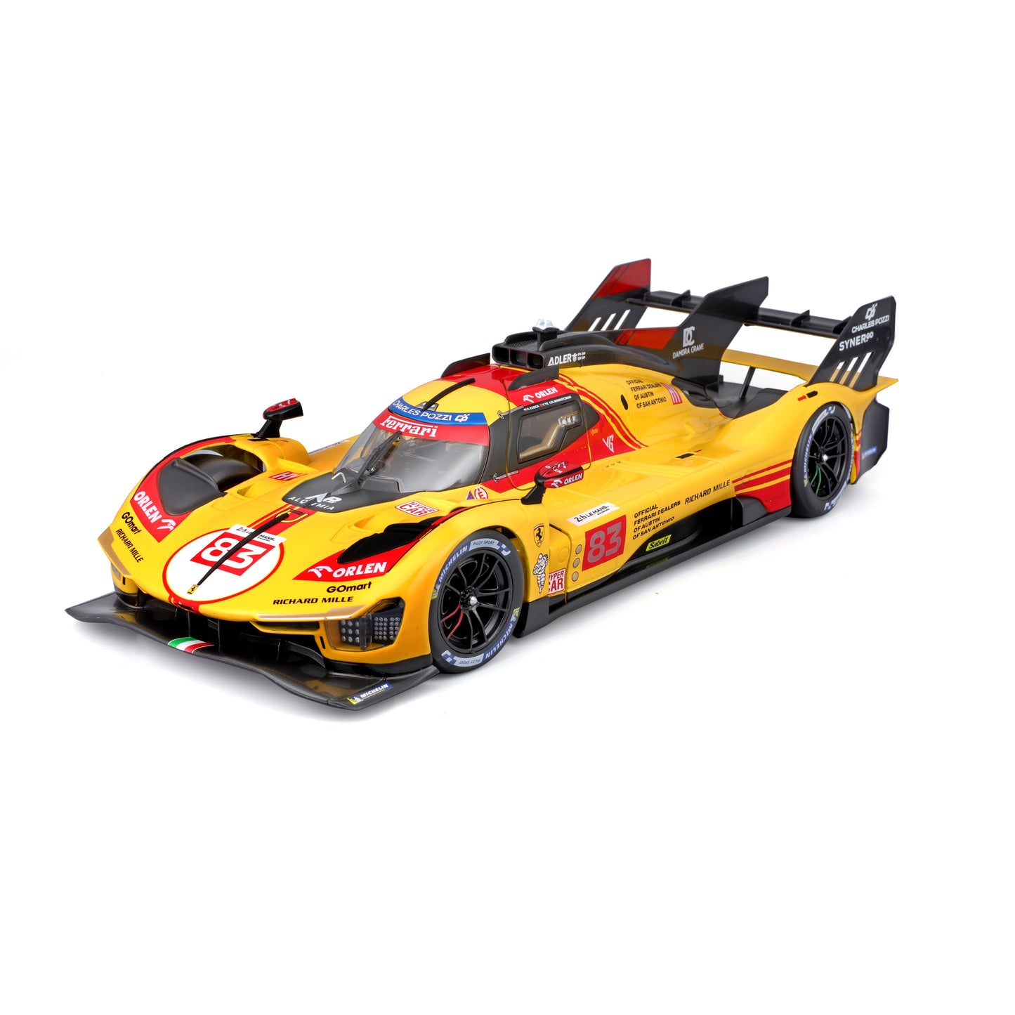 Ferrari 499P #83 – 24 Ore di Le Mans 2024 – Modellino Diecast Scala 1:18 con Porte Apribili
