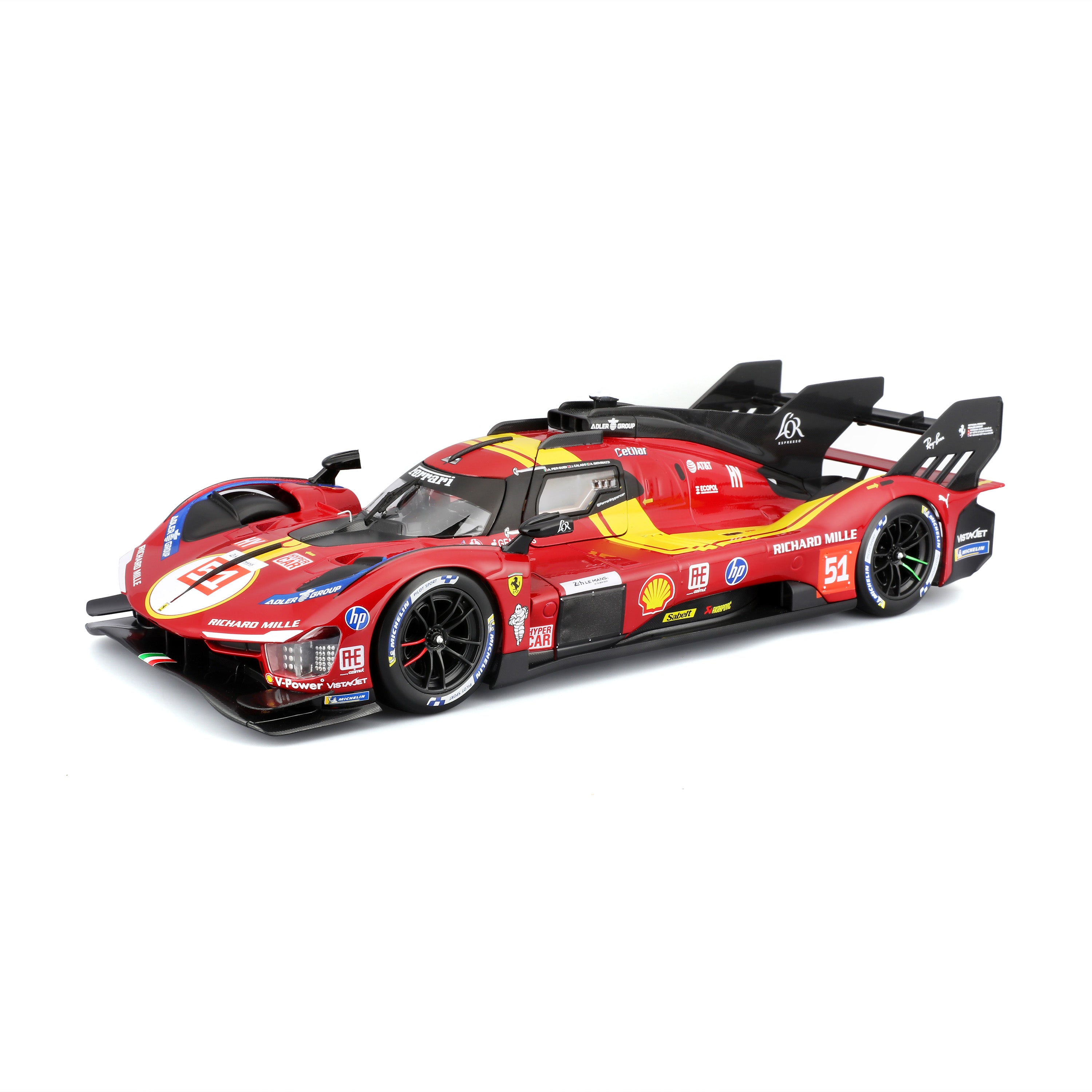 フェラーリ499P ホビーフォーラム 2025 モデルファクトリーヒロ　1/24 Ferrari 499P 24H LMH Hypercar 2025 n°51 1:18 – Burago