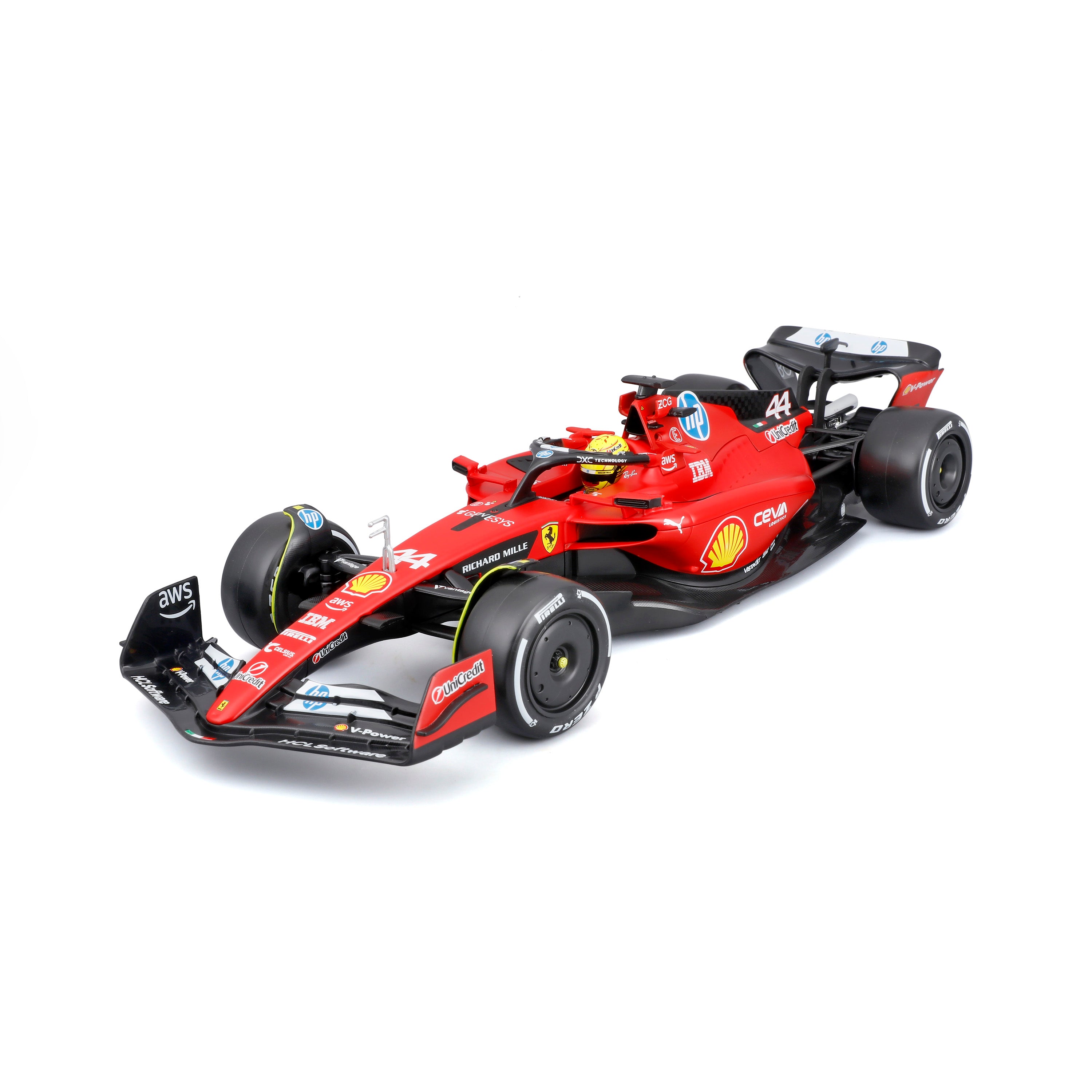 Ferrari SF-23 #44 Hamilton Test Fiorano 1:18 Diecast Red | Burago