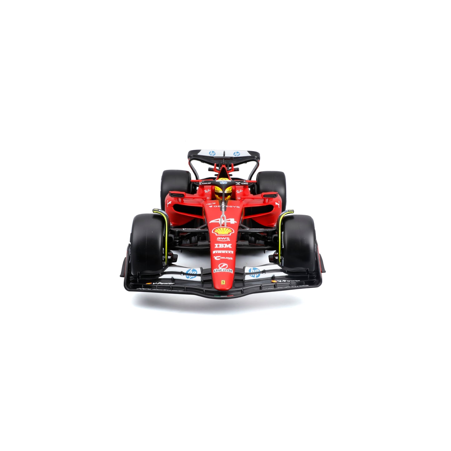Ferrari SF-23 #44 Hamilton Test Fiorano 1:18 Red Diecast Model