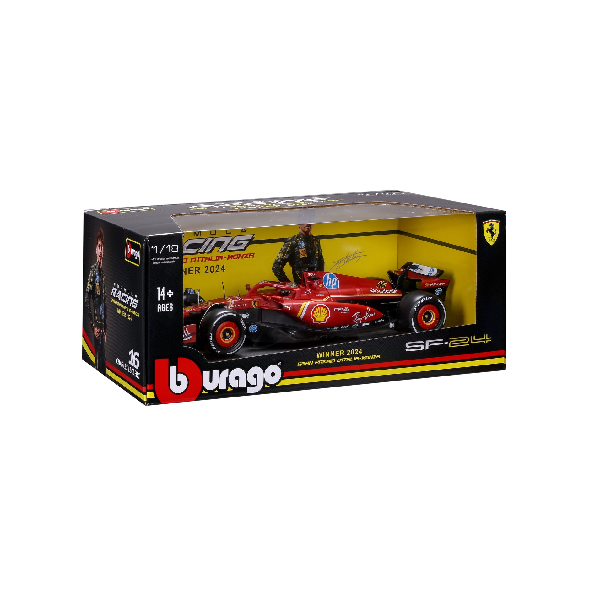 FERRARI F1 SF-24 #16 LECLERC GP MIAMI 2024 1/18 - Deluxe Racing FERRARI F1 SF-24 #16 LECLERC GP MIAMI 2024 1/18 - Deluxe Racing