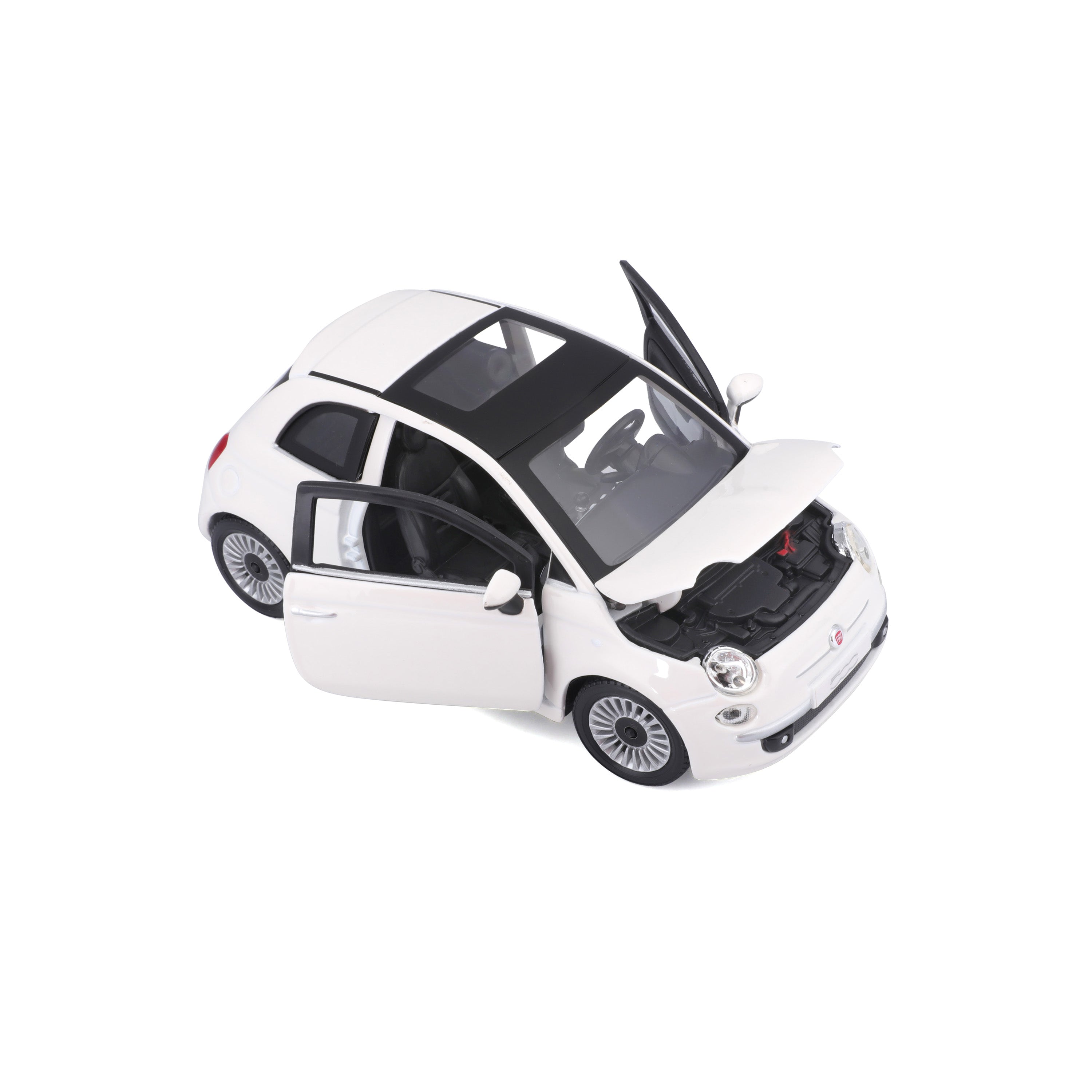 Fiat 500 (2007) 1:24 White | Burago – Burago