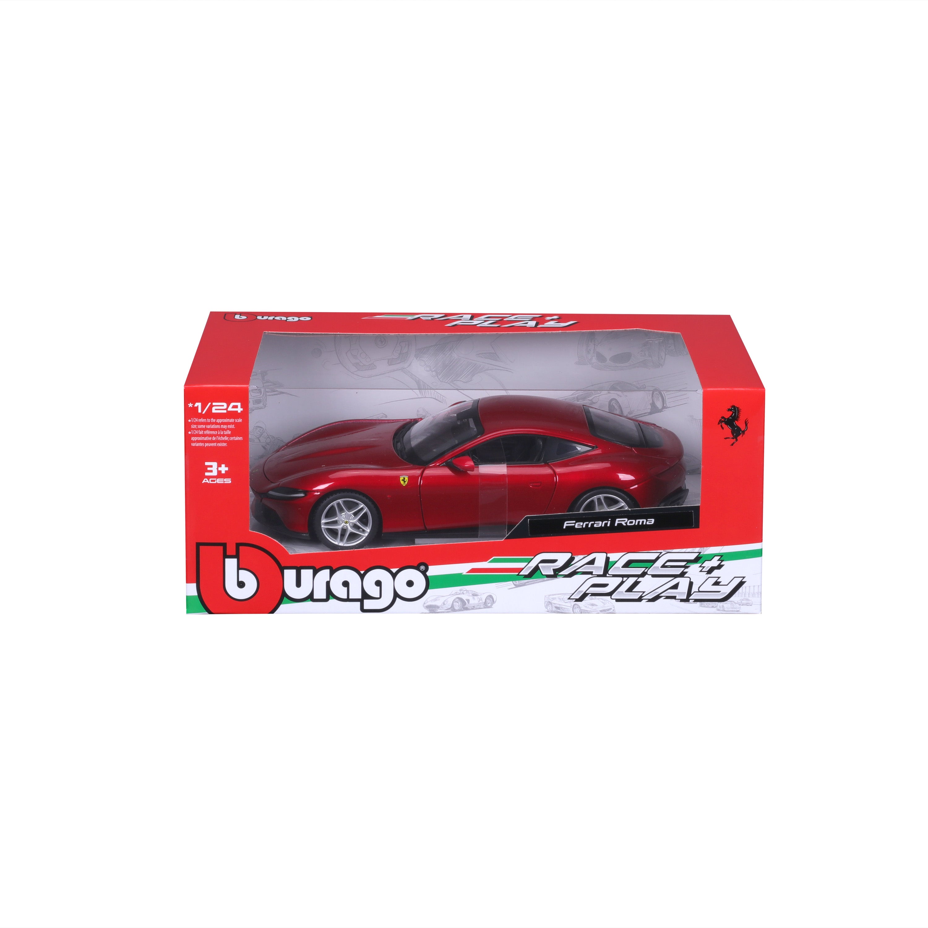 Ferrari Roma R&P 1:24 Rojo | Burago – Burago