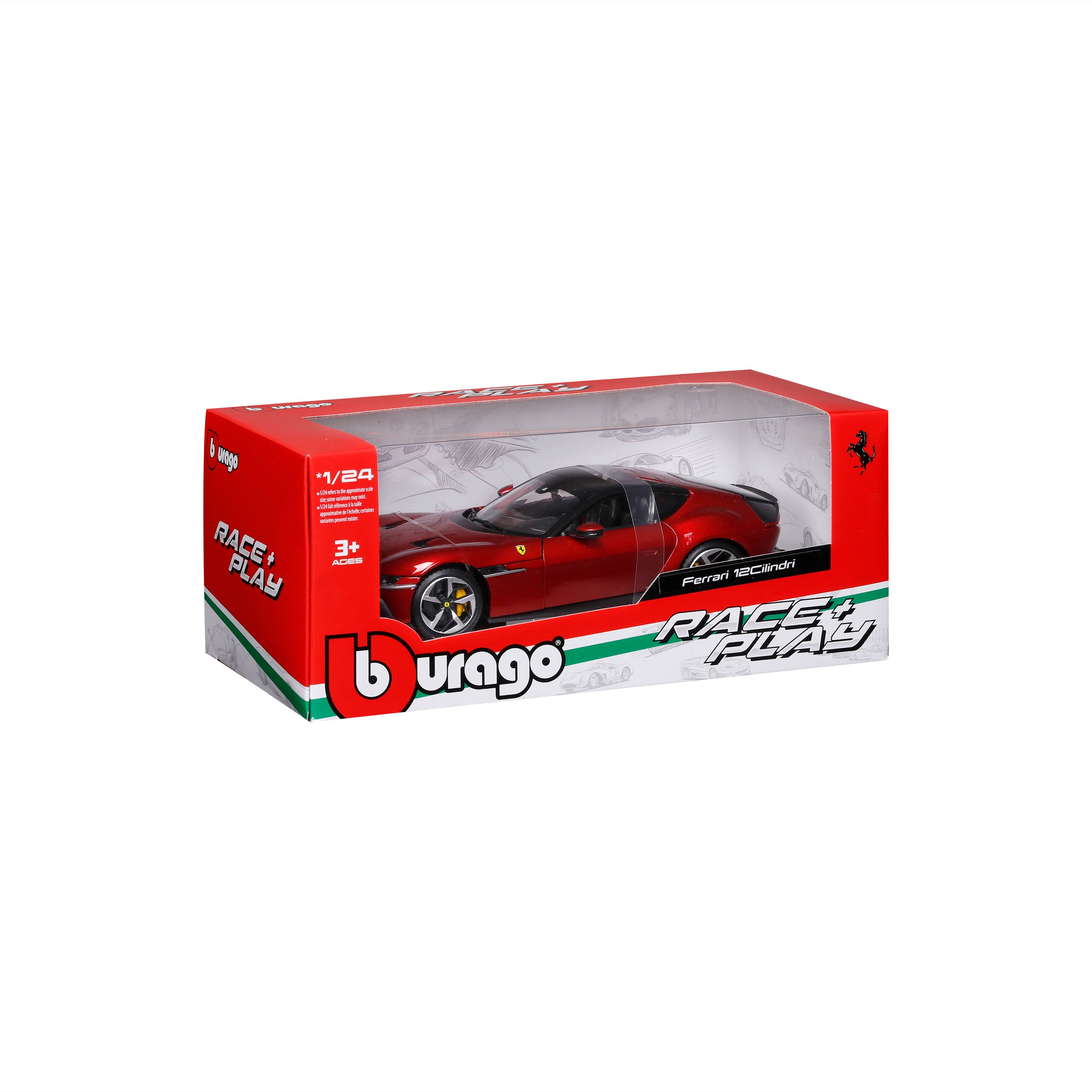 Ferrari 12 Cilindri R&P Red Diecast 1:24 | Burago – Burago