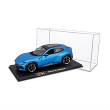 Ferrari Purosangue Blue 1:24 with display case - Esclusiva Webshop
