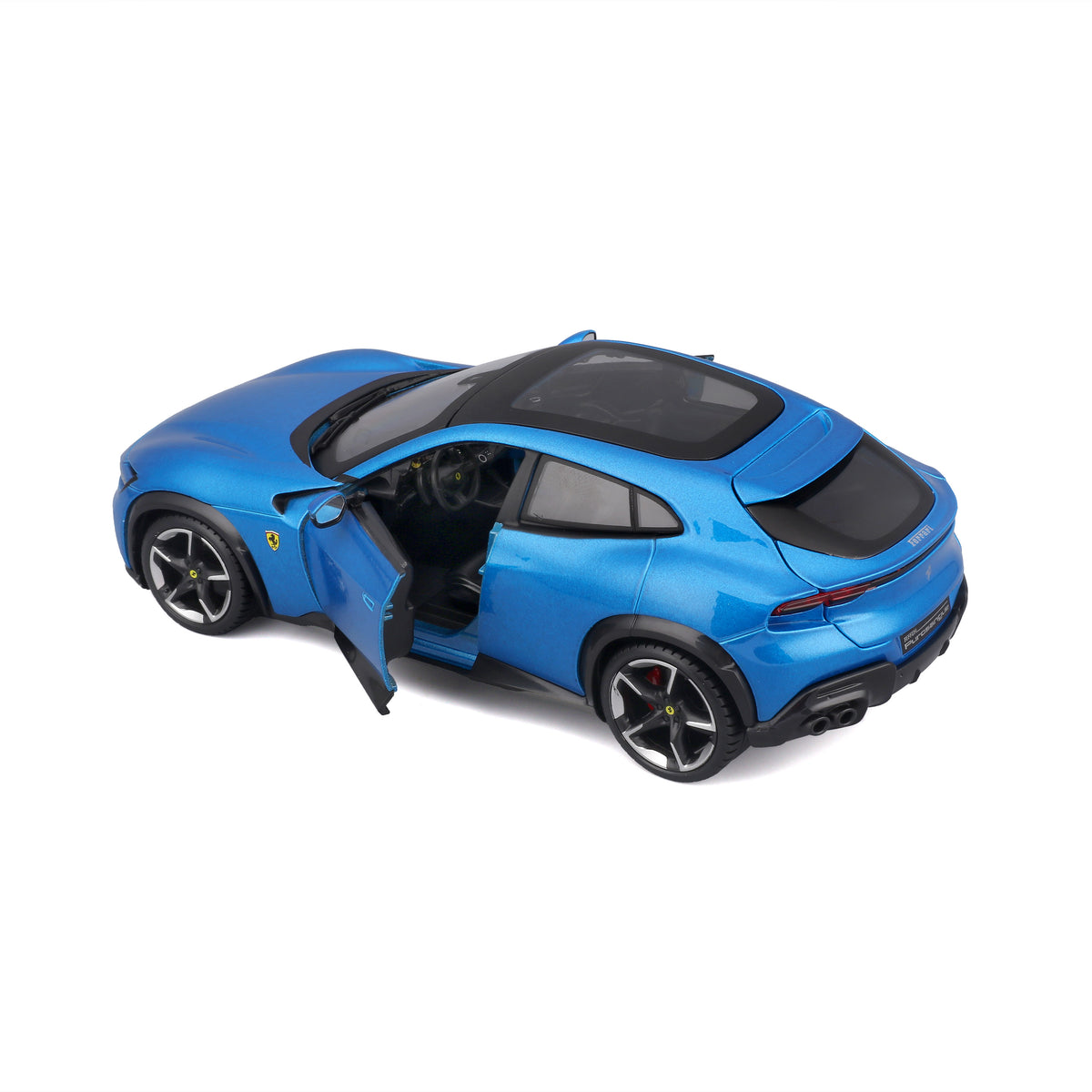 Ferrari Purosangue Blau 1:24 mit Vitrine - Web-exklusiv