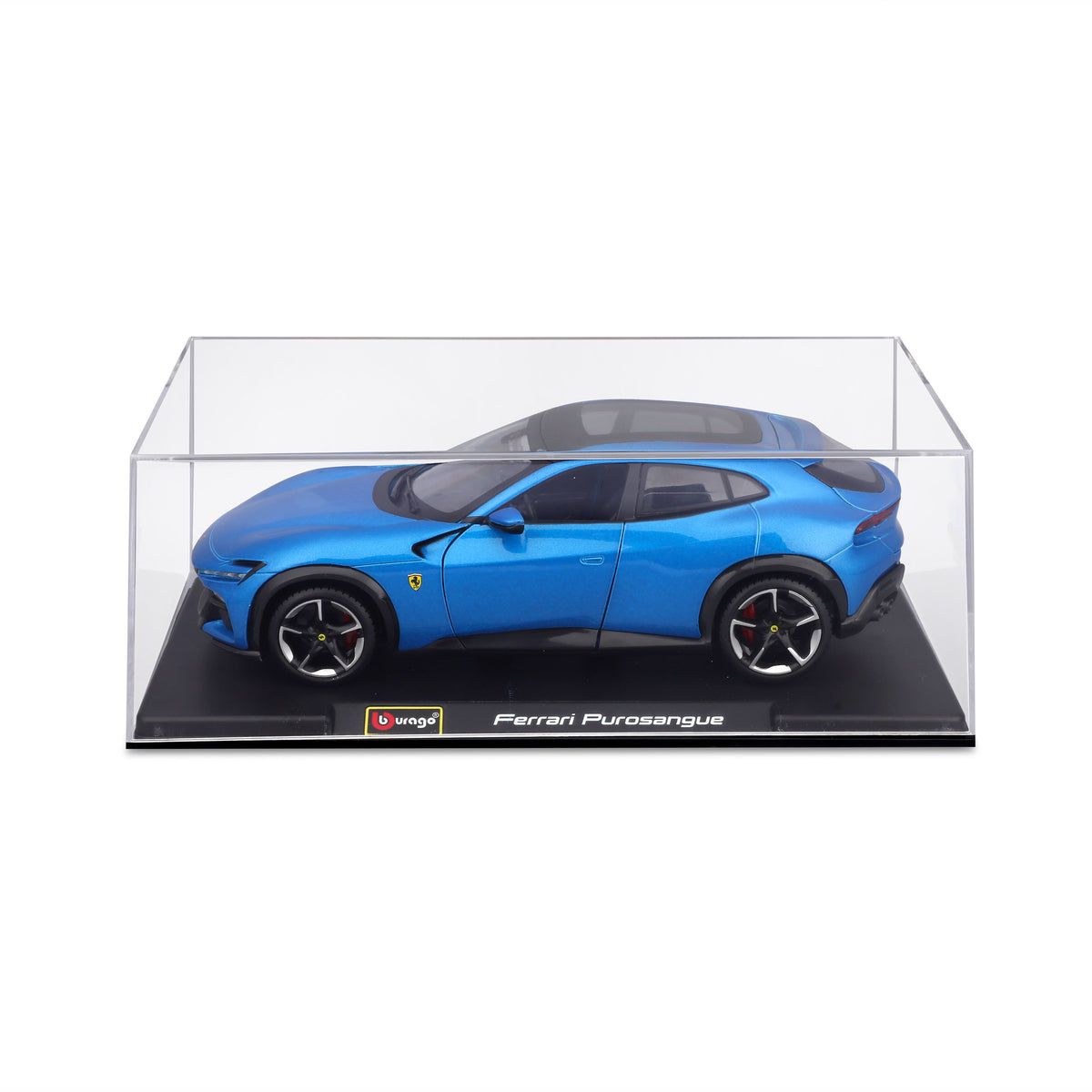 Ferrari Purosangue Blau 1:24 mit Vitrine - Web-exklusiv