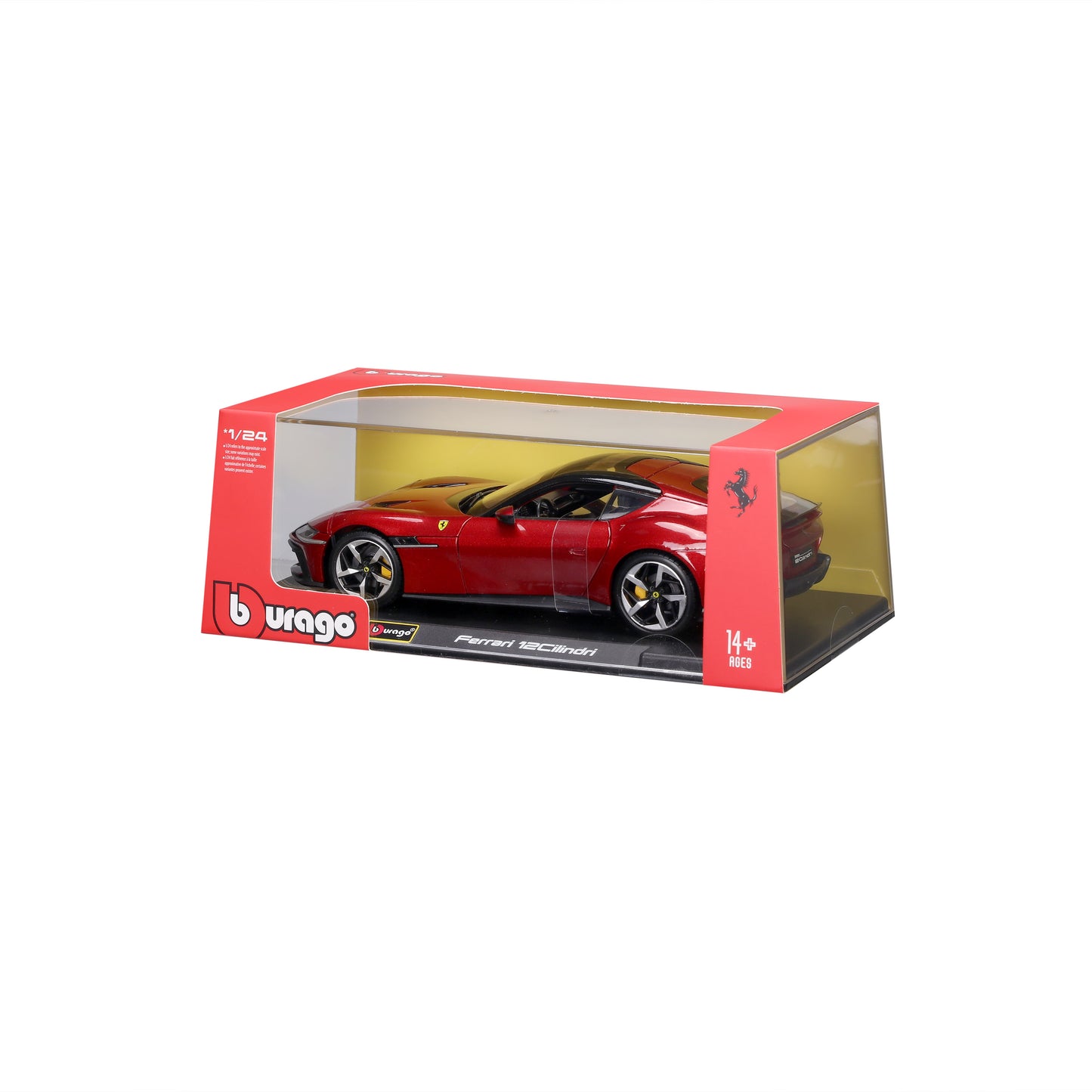 Ferrari 12 Cilindri 1:24 Imola Red with display case - WEB EXCLUSIVE