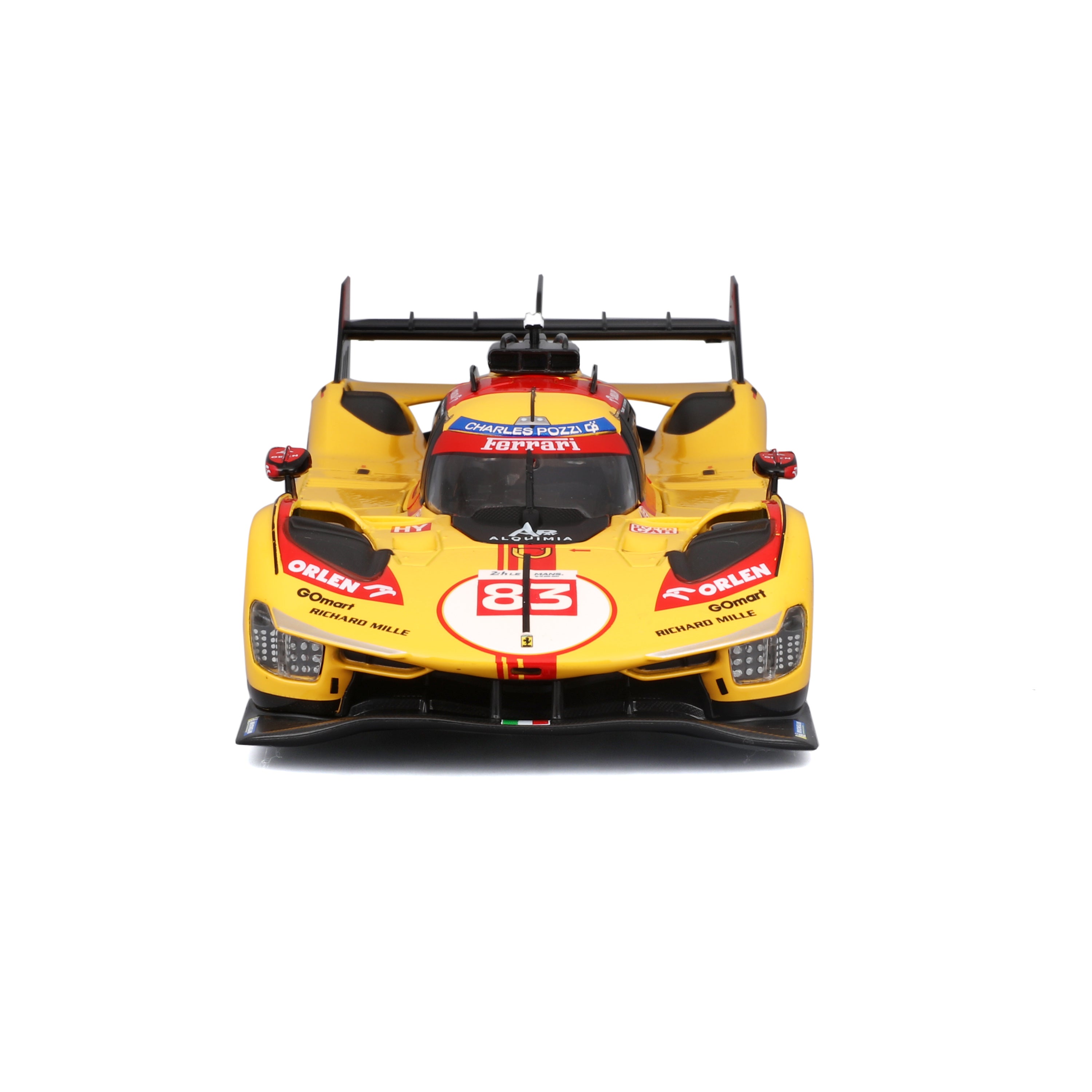 Ferrari 499P 24H Le Mans Hypercar 2024 #83 Yellow 1:24 Scale