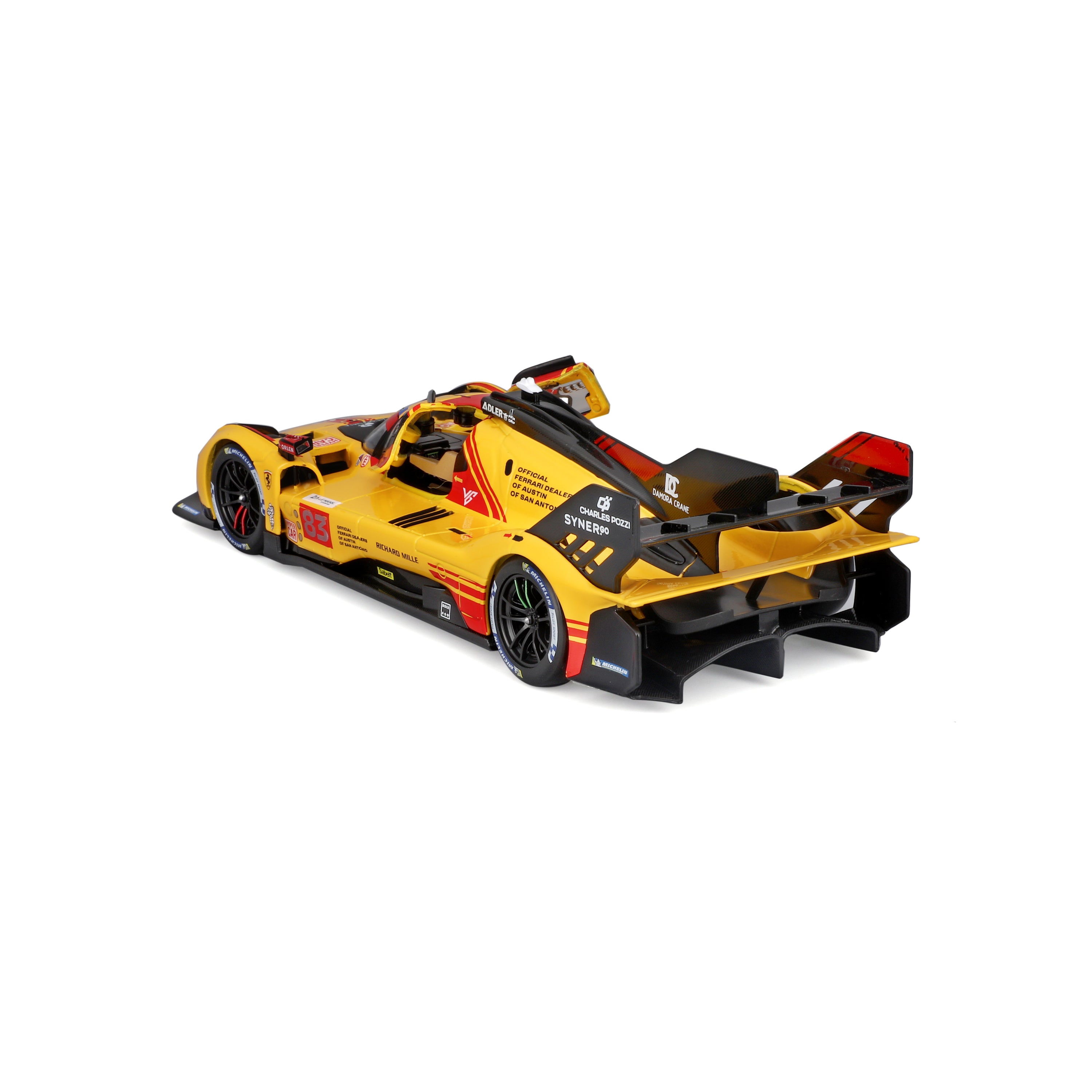 Ferrari 499P 24H Le Mans Hypercar 2024 #83 Yellow 1:24 Scale
