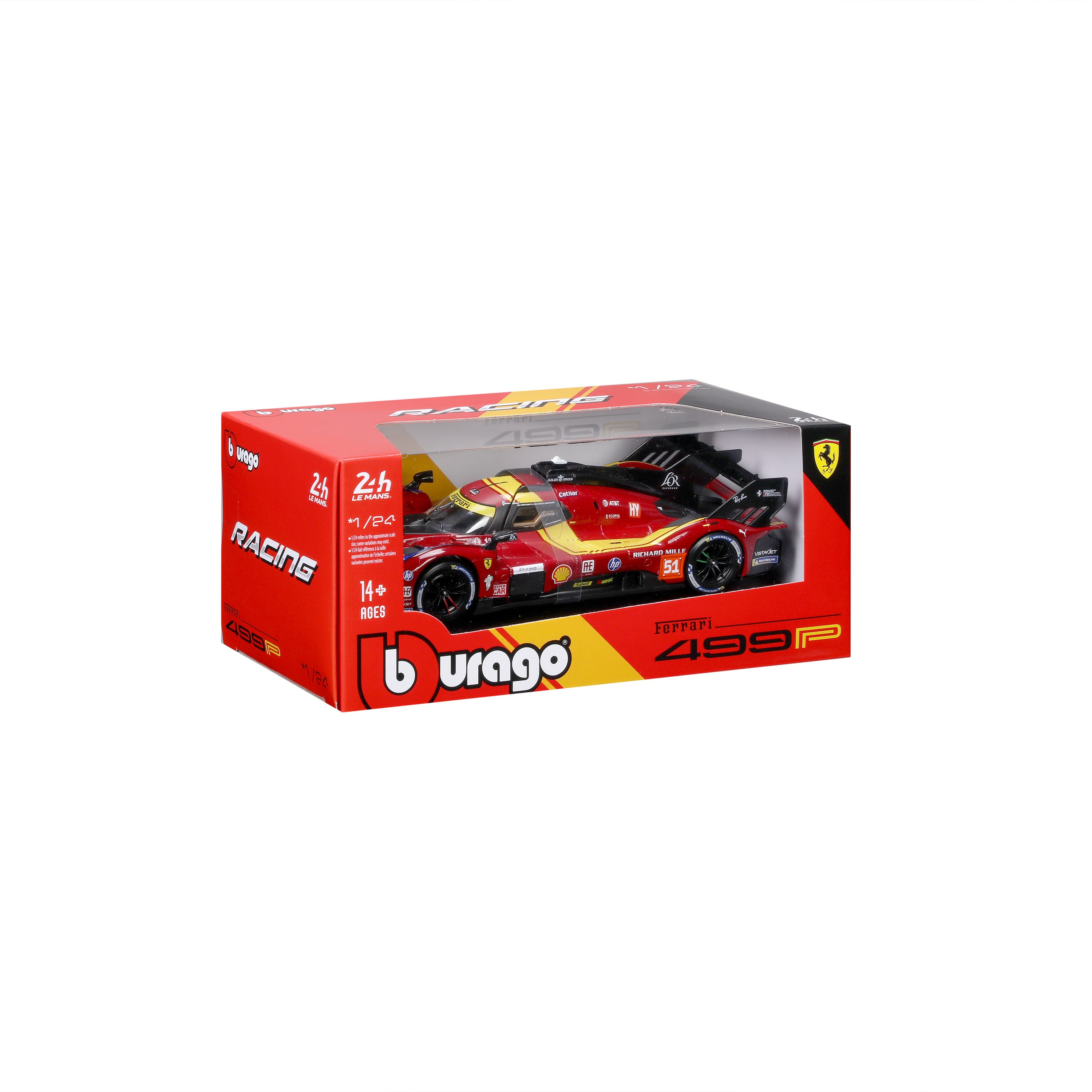 Ferrari 499P 2025 24h Le Mans Hypercar N.51 1:24 | Burago – Burago