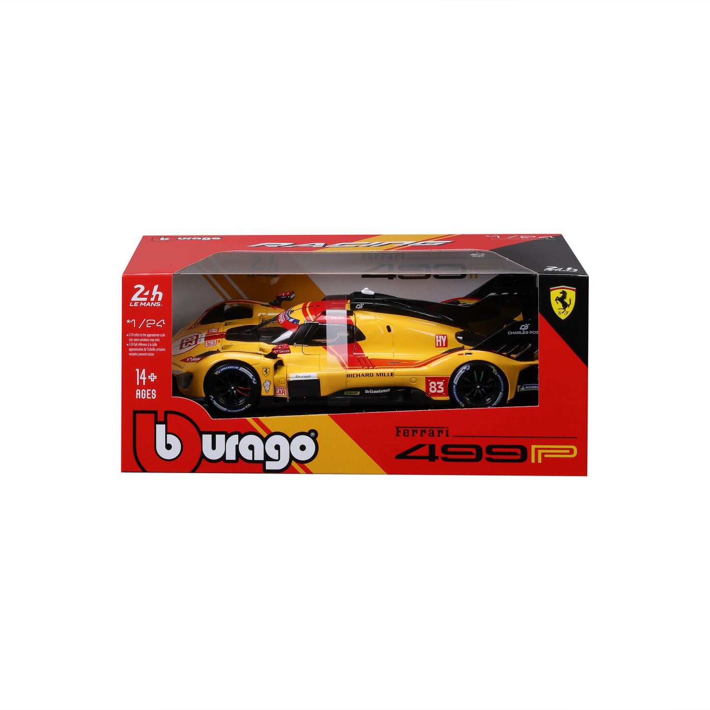 FERRARI 499P 24h LMS Hypercar 2025 Le Mans Champion N.83 1:24