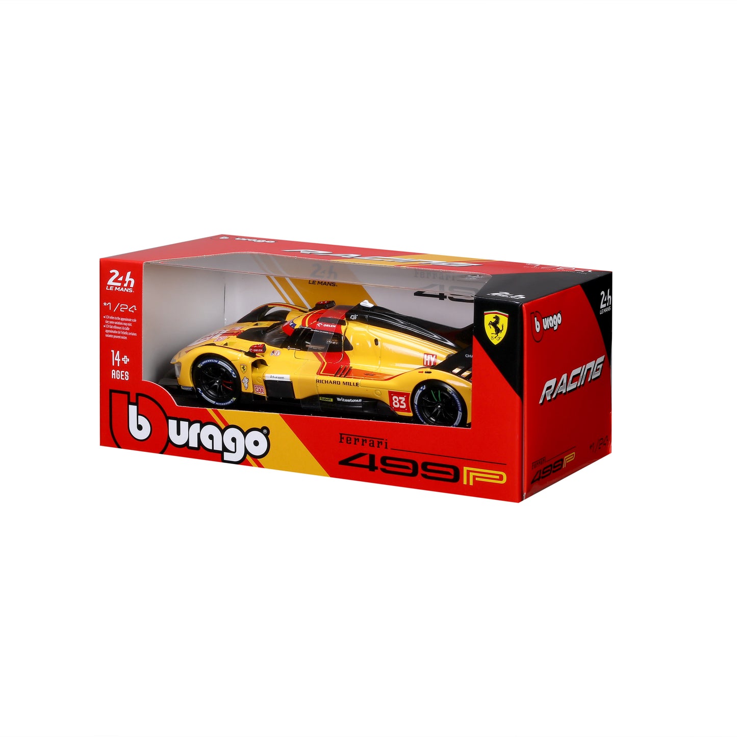 FERRARI 499P 24h LMS Hypercar 2025 Le Mans Champion N.83 1:24
