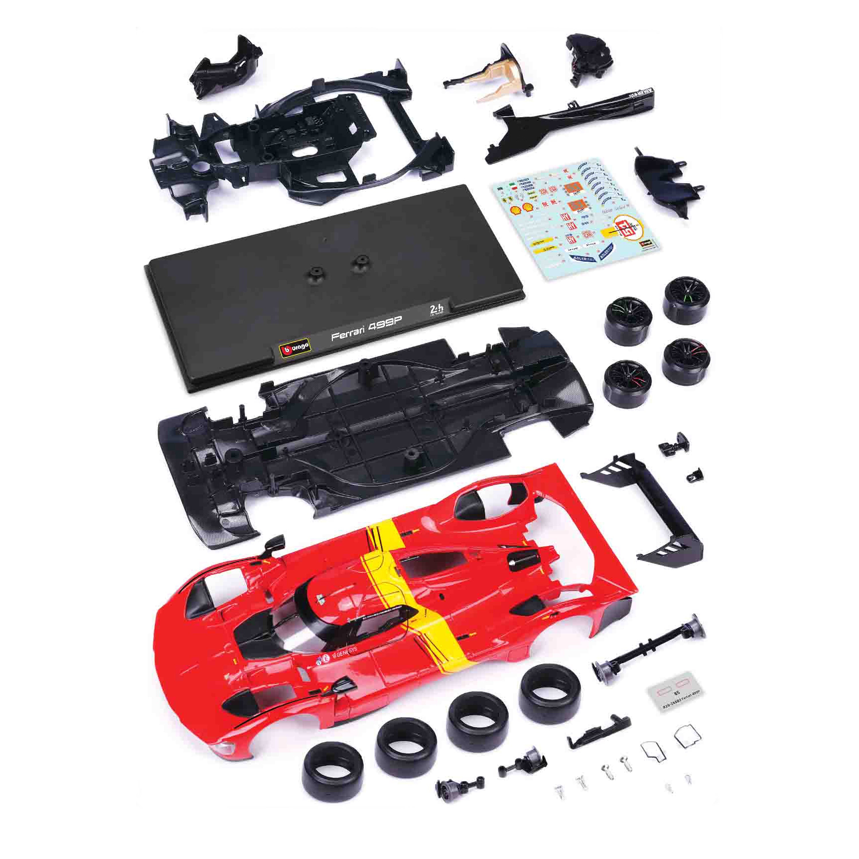 Model Kit Ferrari 499P #51 24h Le Mans Champion 2023 Red 1:24