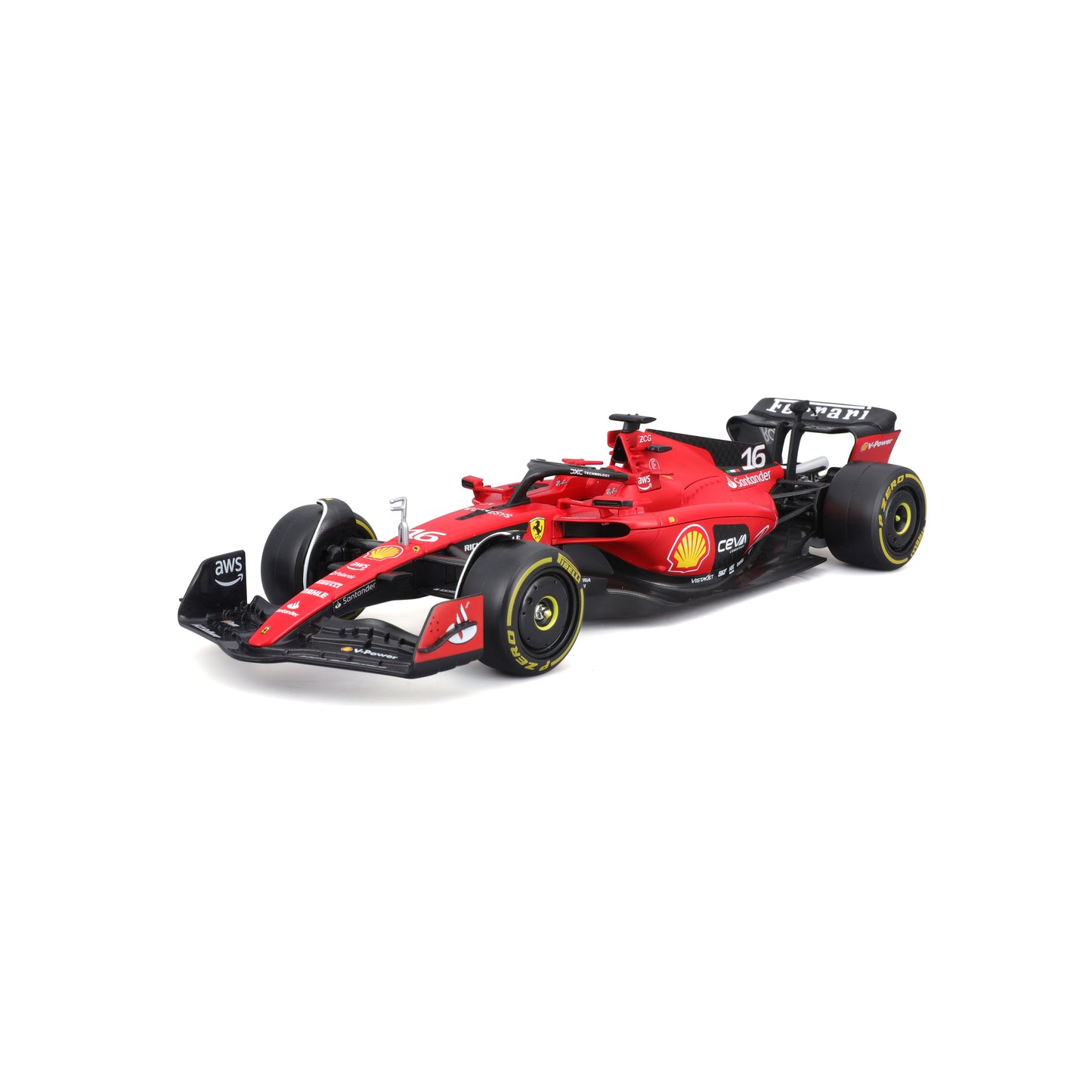 Ferrari SF-23 Charles Leclerc #16 – Modellino Diecast Scala 1:24 con Pilota