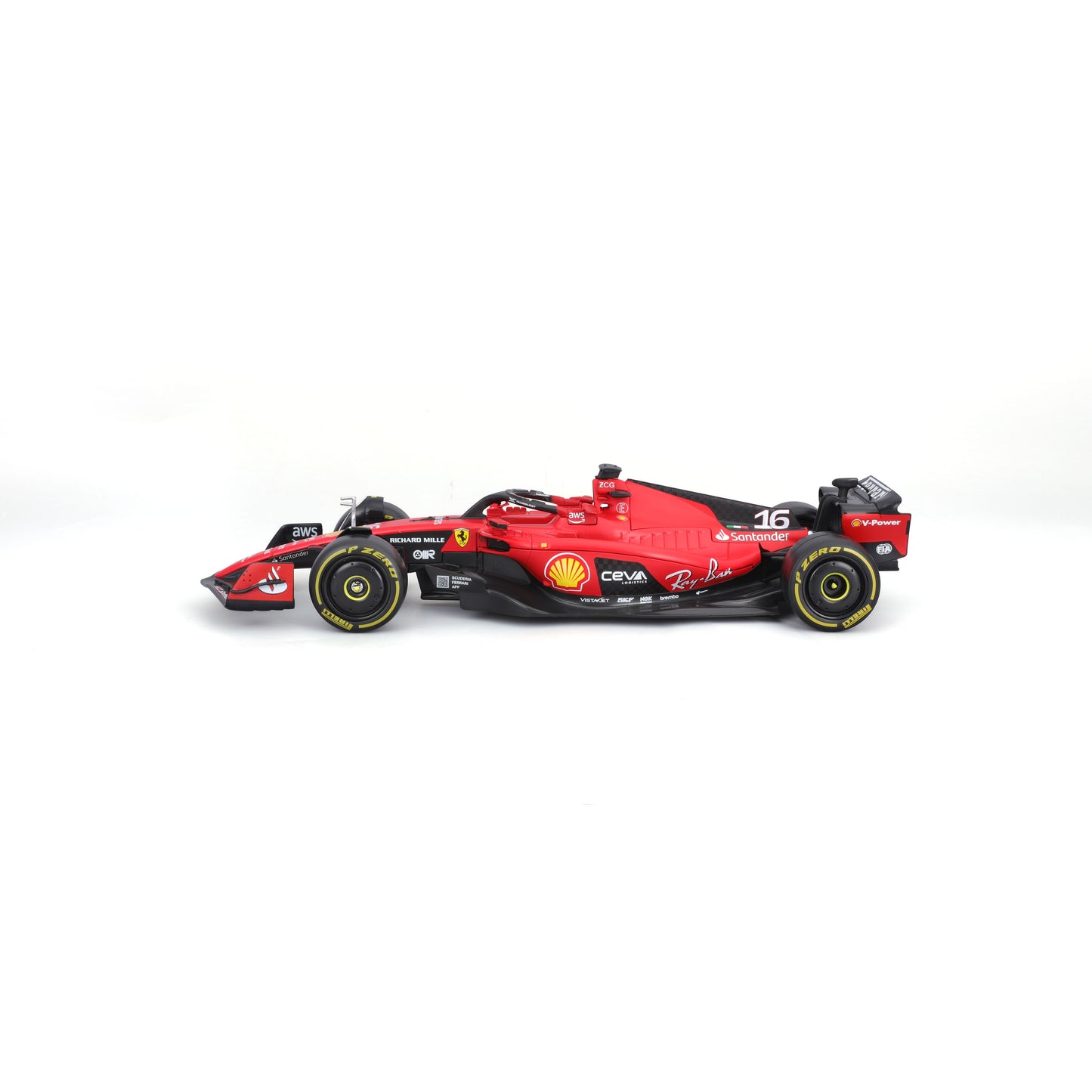 Ferrari SF-23 Charles Leclerc #16 – Modellino Diecast Scala 1:24 con Pilota