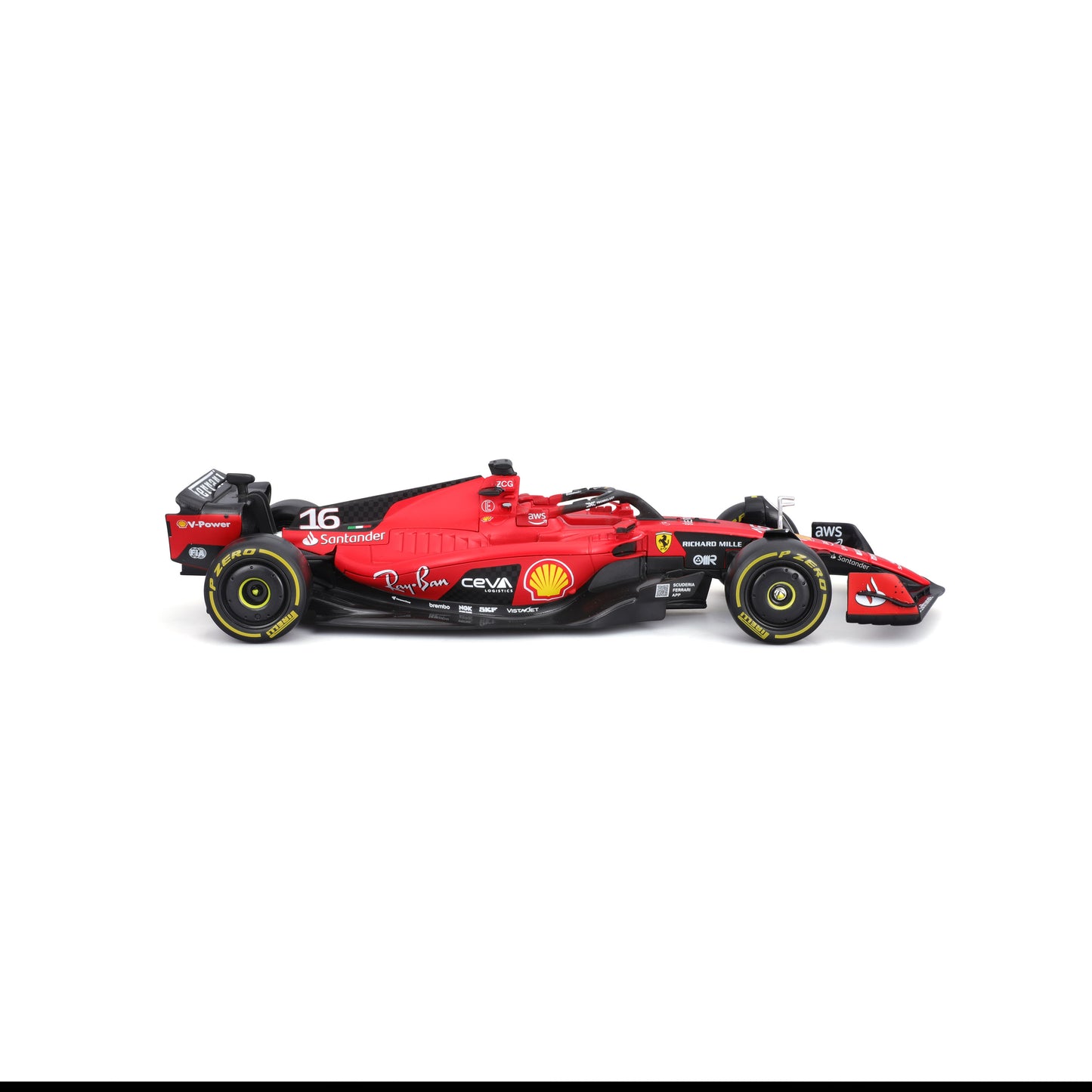 Ferrari SF-23 Charles Leclerc #16 – Modellino Diecast Scala 1:24 con Pilota