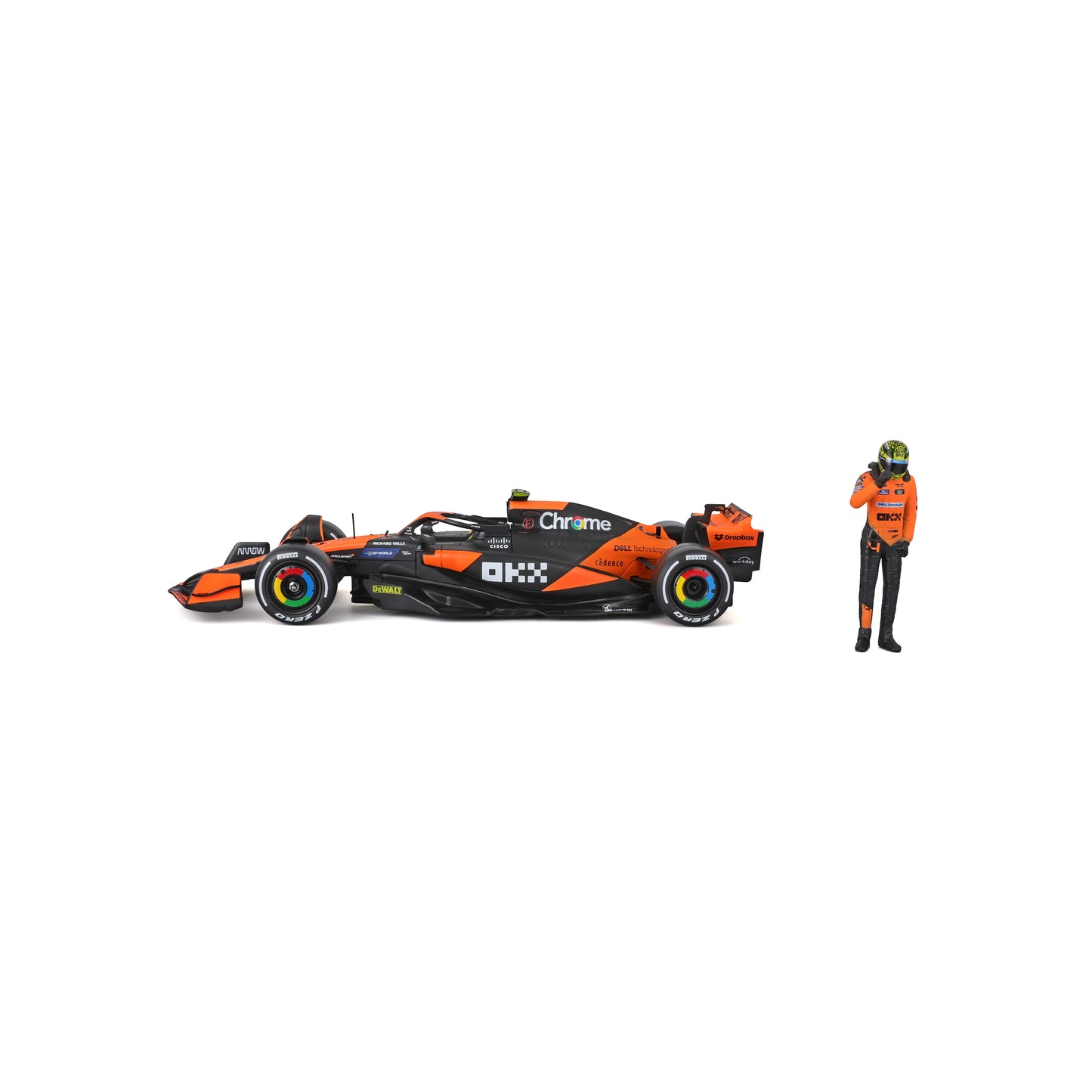 McLaren MCL38 Lando Norris #4 F1 2024 – Modellino Diecast Scala 1:24 con Pilota