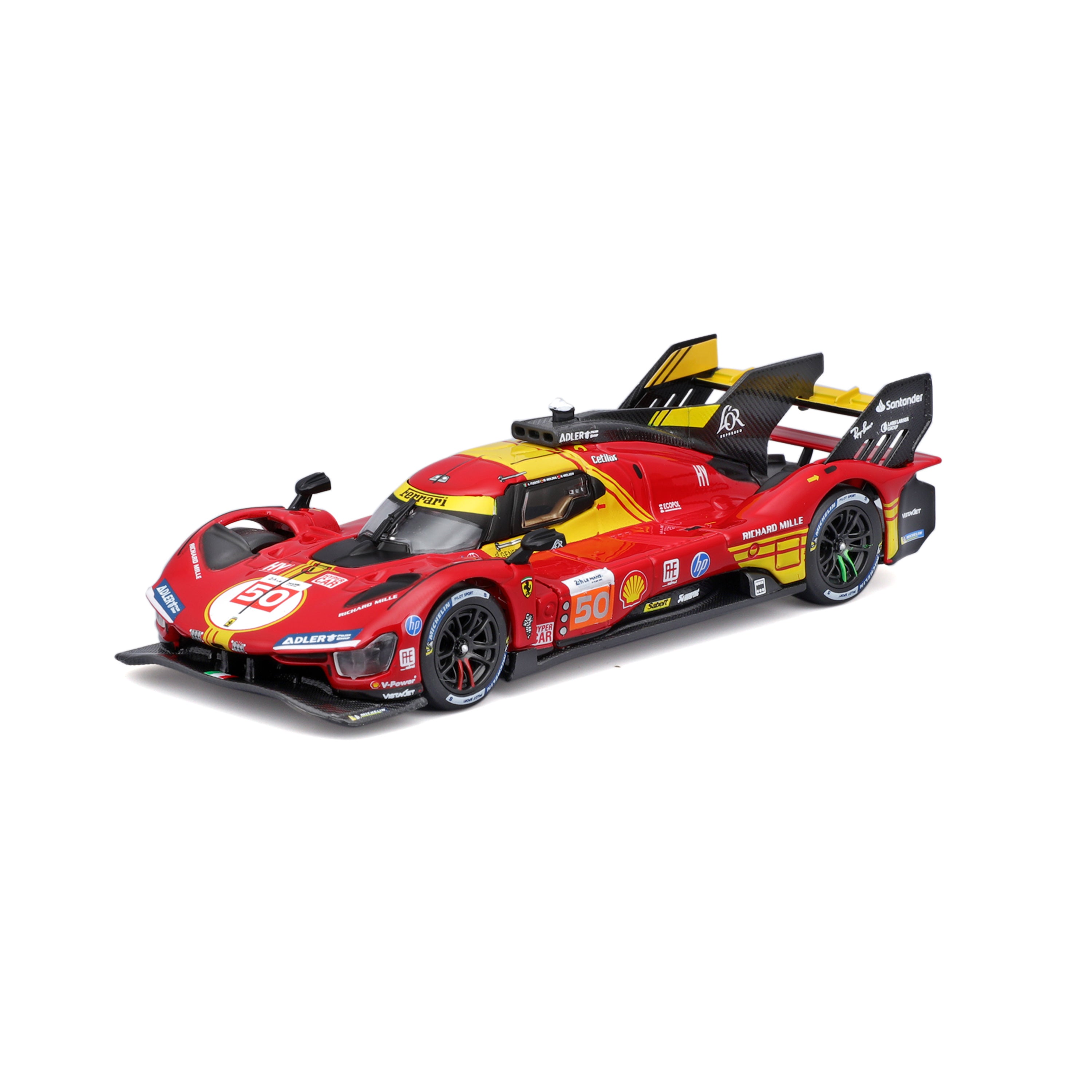 Ferrari 499P #50 24h Le Mans Champion 2024 Rojo 1:43 Diecast con