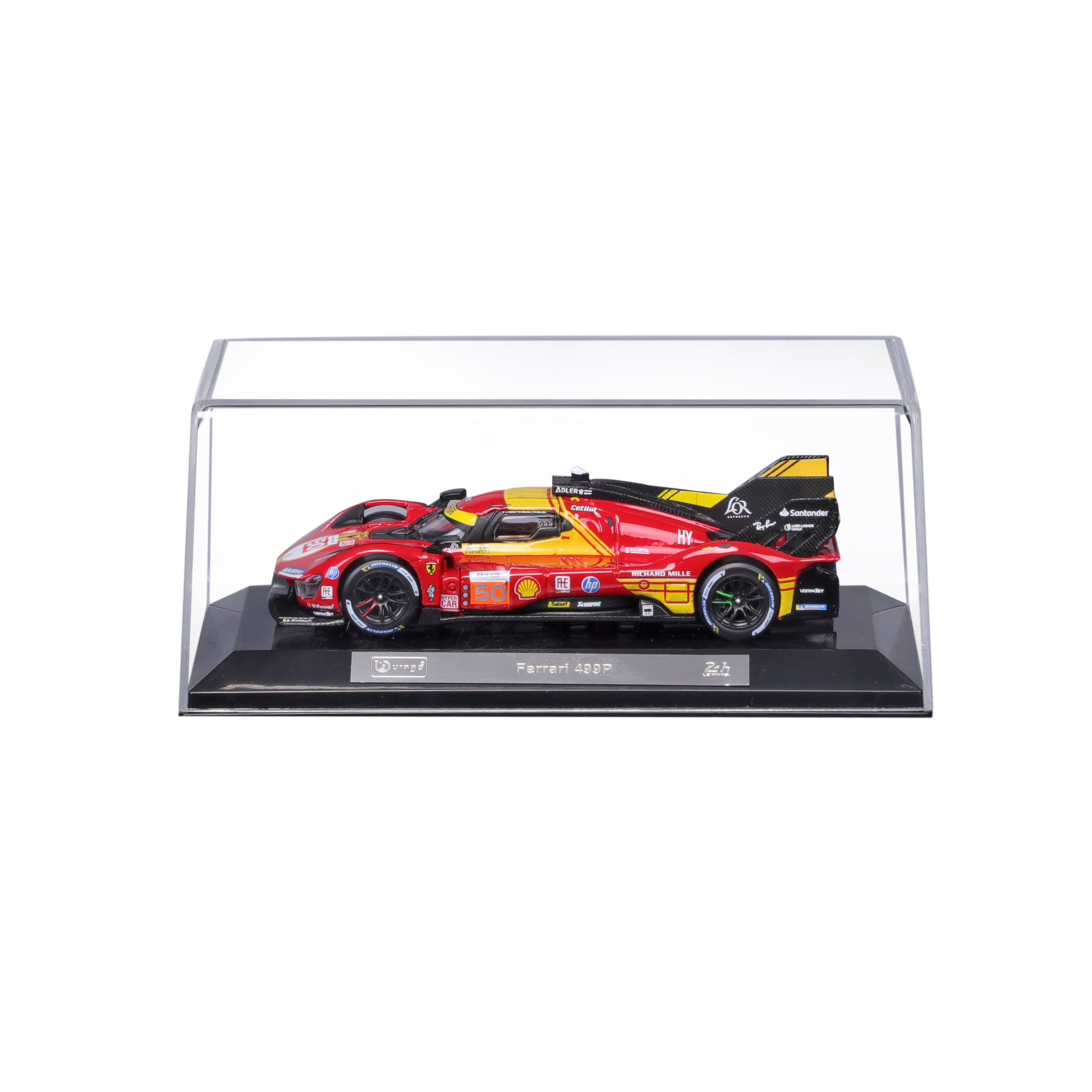 Ferrari 499P #50 24h Le Mans Champion 2024 Rojo 1:43 Diecast con