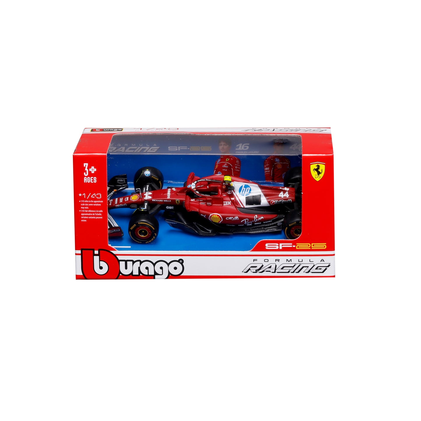 Ferrari SF-25 #44 Lewis Hamilton F1 2025 – 1:43 Diecast Model with Official License