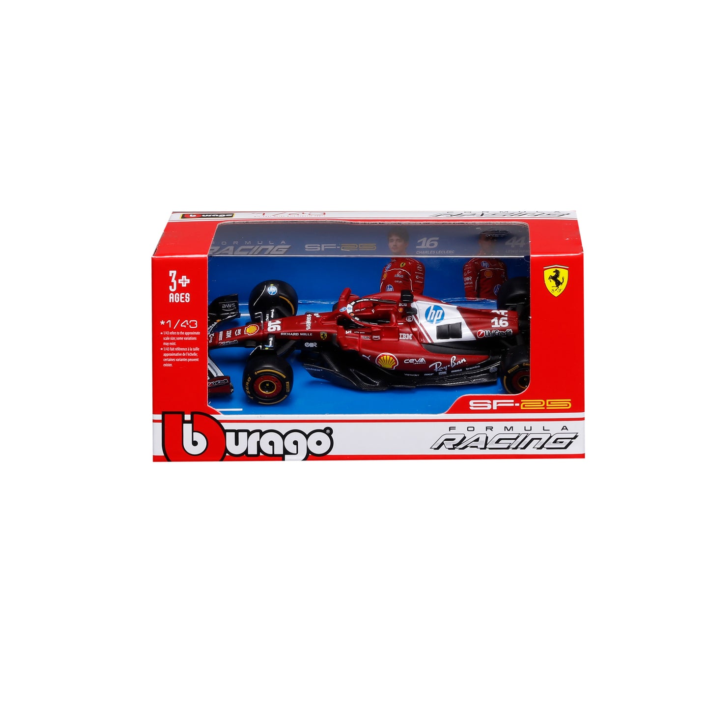 Ferrari SF-25 #16 Charles Leclerc F1 2025 – 1:43 Diecast Model Official Licensed