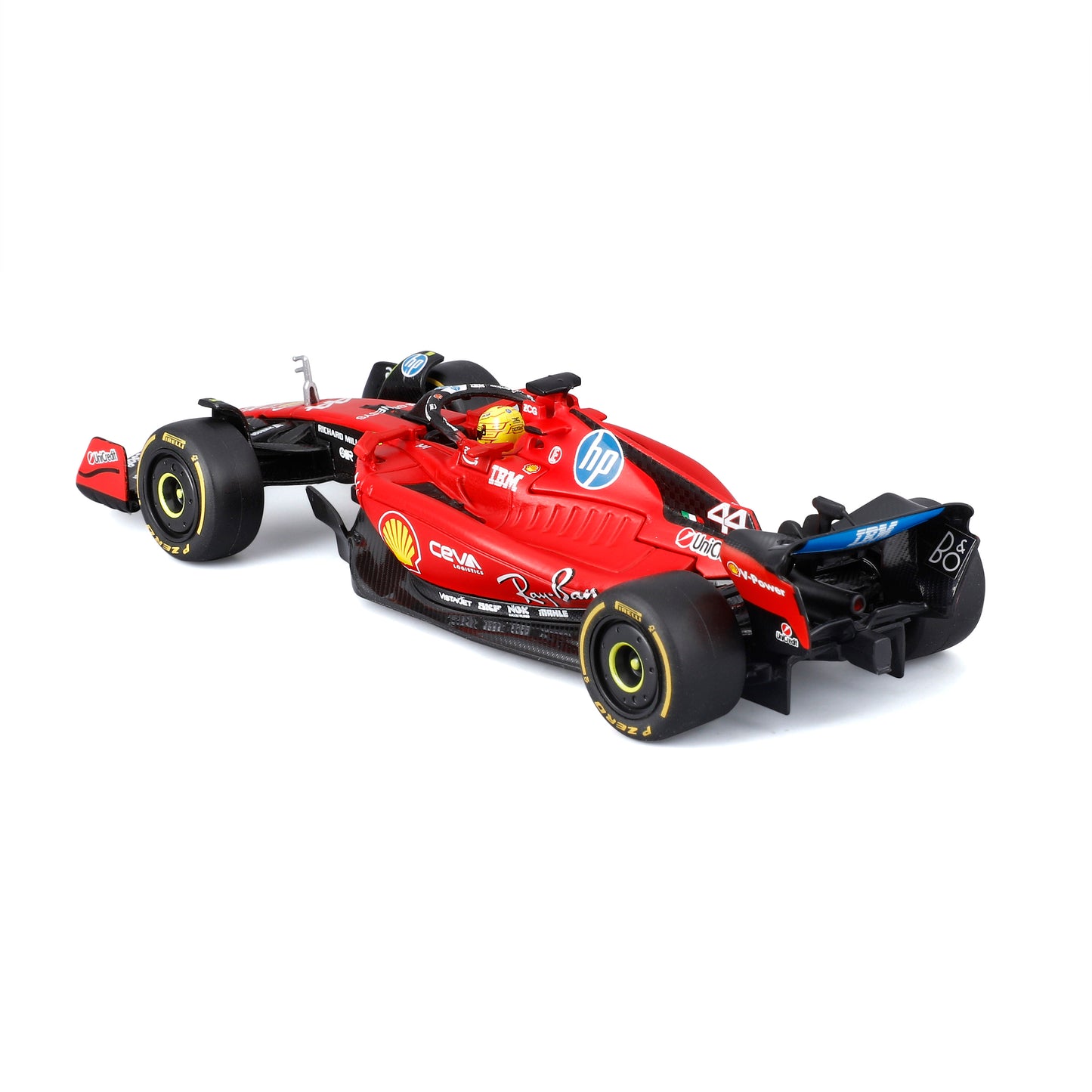 Ferrari SF-23 Test Fiorano – Modellino Diecast Scala 1:43 Lewis Hamilton con Teca Espositiva
