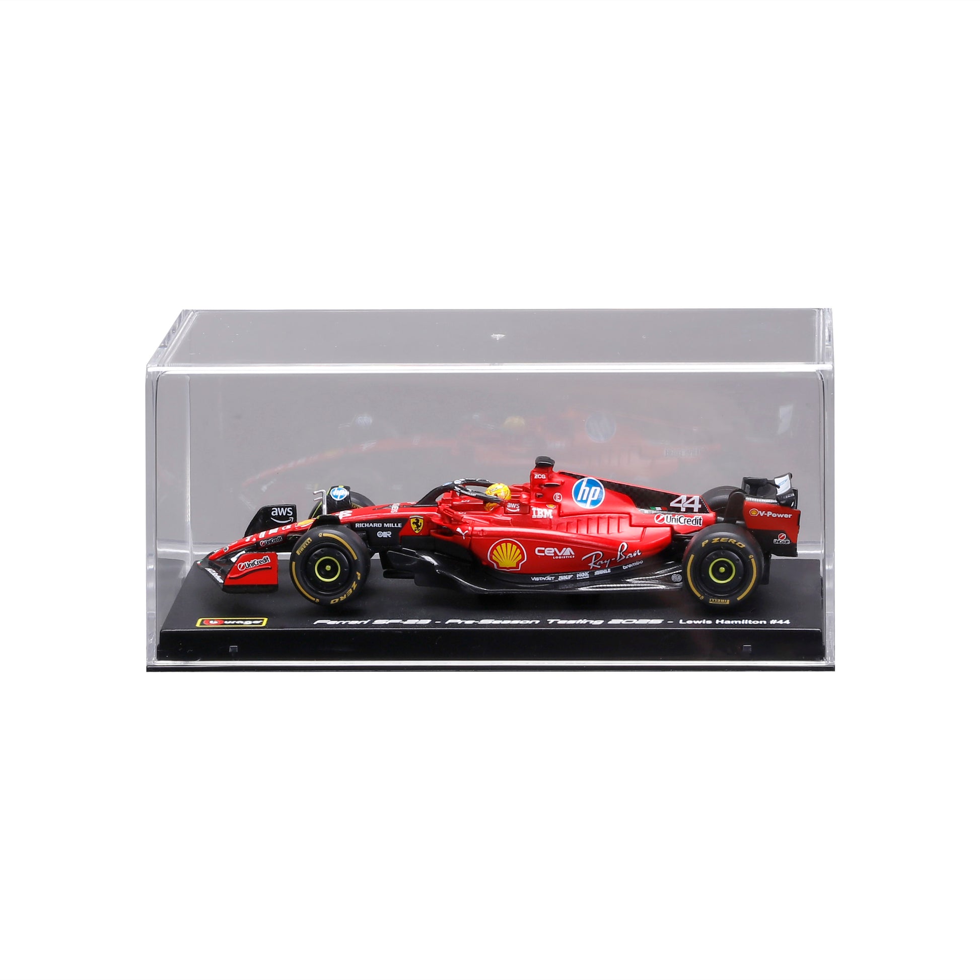 Bburago - Ferrari SF-24#55 Sainz - Realistische F1-auto op schaal 1:43, diecast replica met officiële Ferrari-licentie, aanbevolen leeftijd 3 jaar Bburago - Ferrari SF-24#55 Sainz - Realistische F1-auto op schaal 1:43, diecast replica met officiële Ferrari-licentie, aanbevolen leeftijd 3 jaar