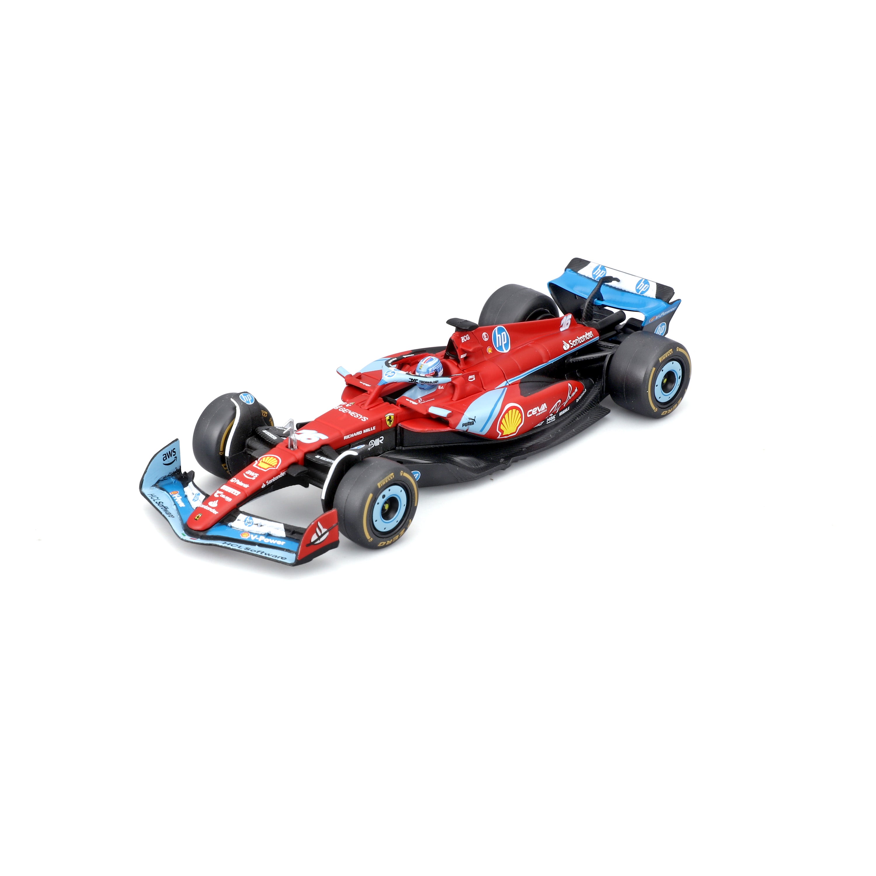 Ferrari F1 SF-24 Leclerc #16 Miami GP 2024 Red Blue 1:43 with