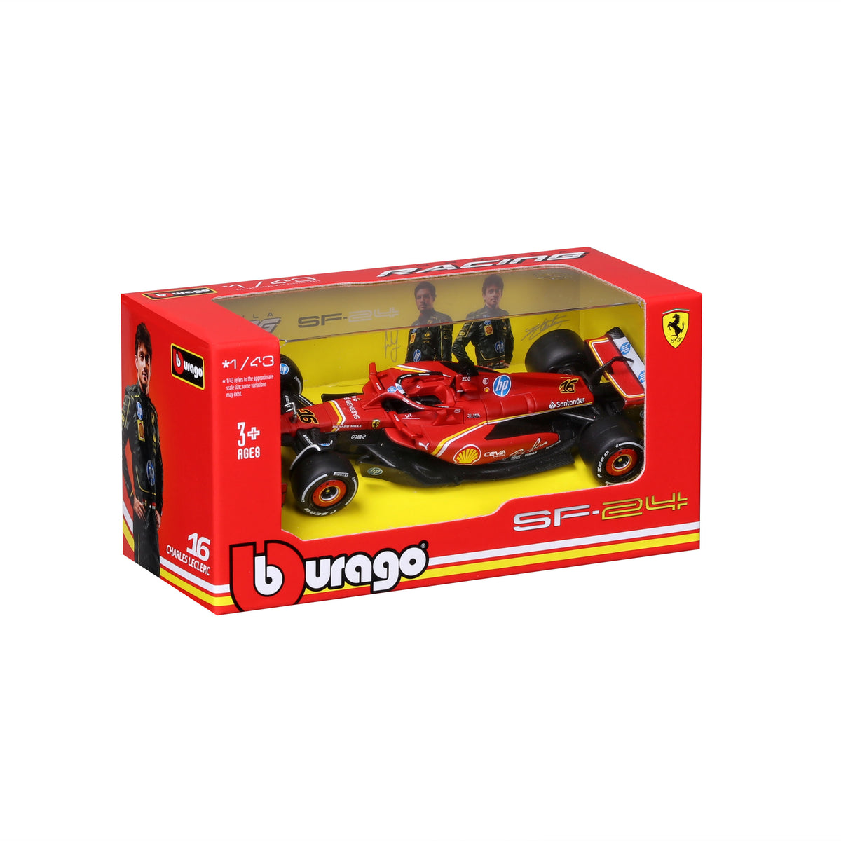 Burago 1/43 Ferrari F1-75#16 Charles Leclerc Italian GP 2022 Bburago Ferrari Monza Signature Series Mini Car Burago 1/43 Ferrari F1-75#16 Charles Leclerc Italian GP 2022 Bburago Ferrari Monza Signature Series Mini Car