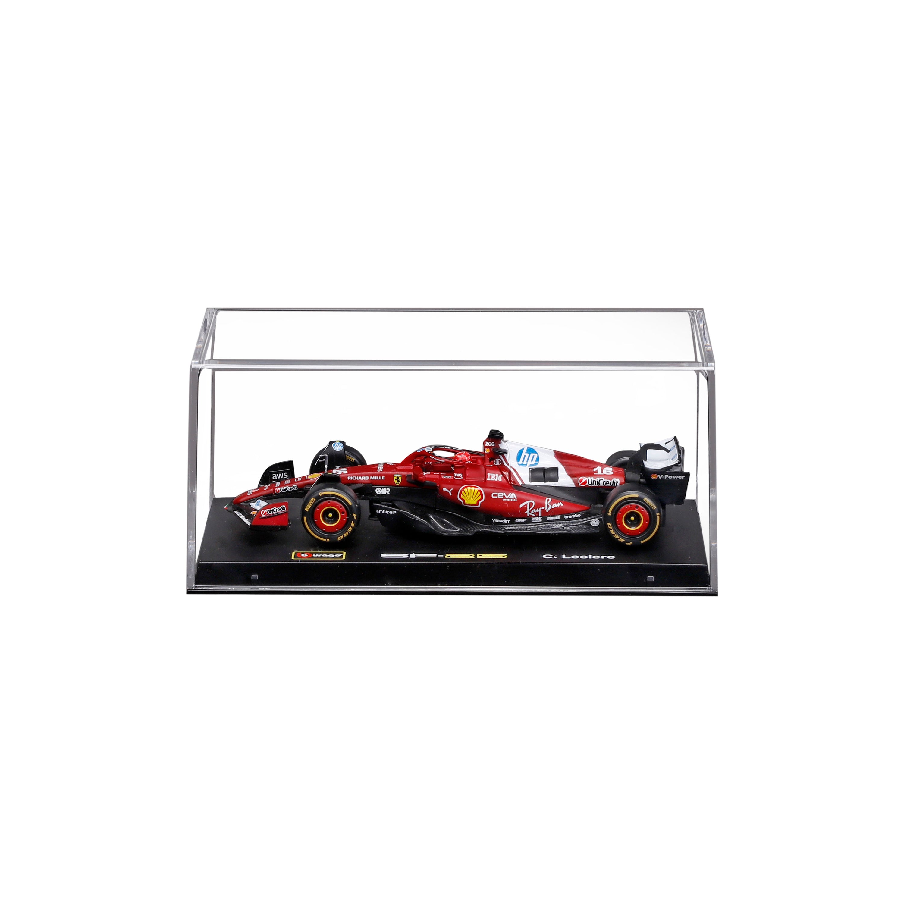 Ferrari SF-25 Charles Leclerc #16 F1 2025 1:43 with display case