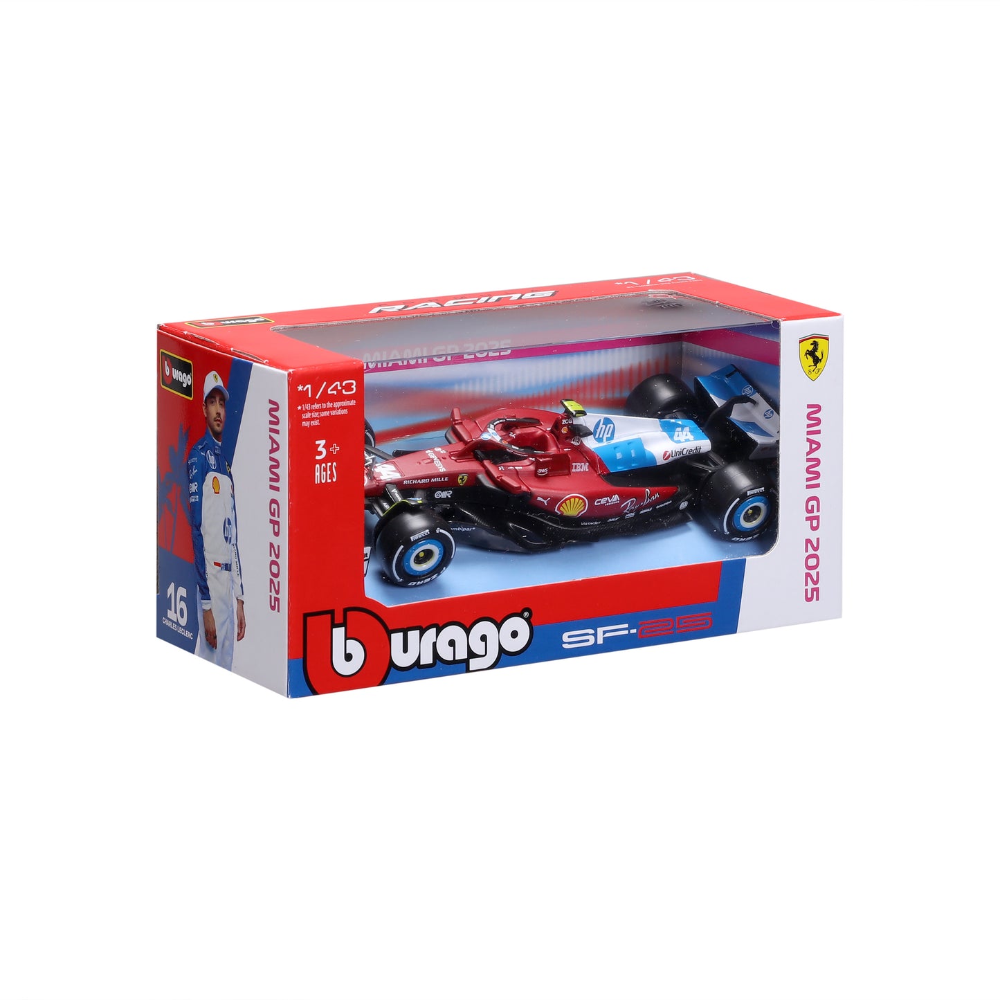 Ferrari SF-25 #44 Lewis Hamilton Miami Livery 1:43