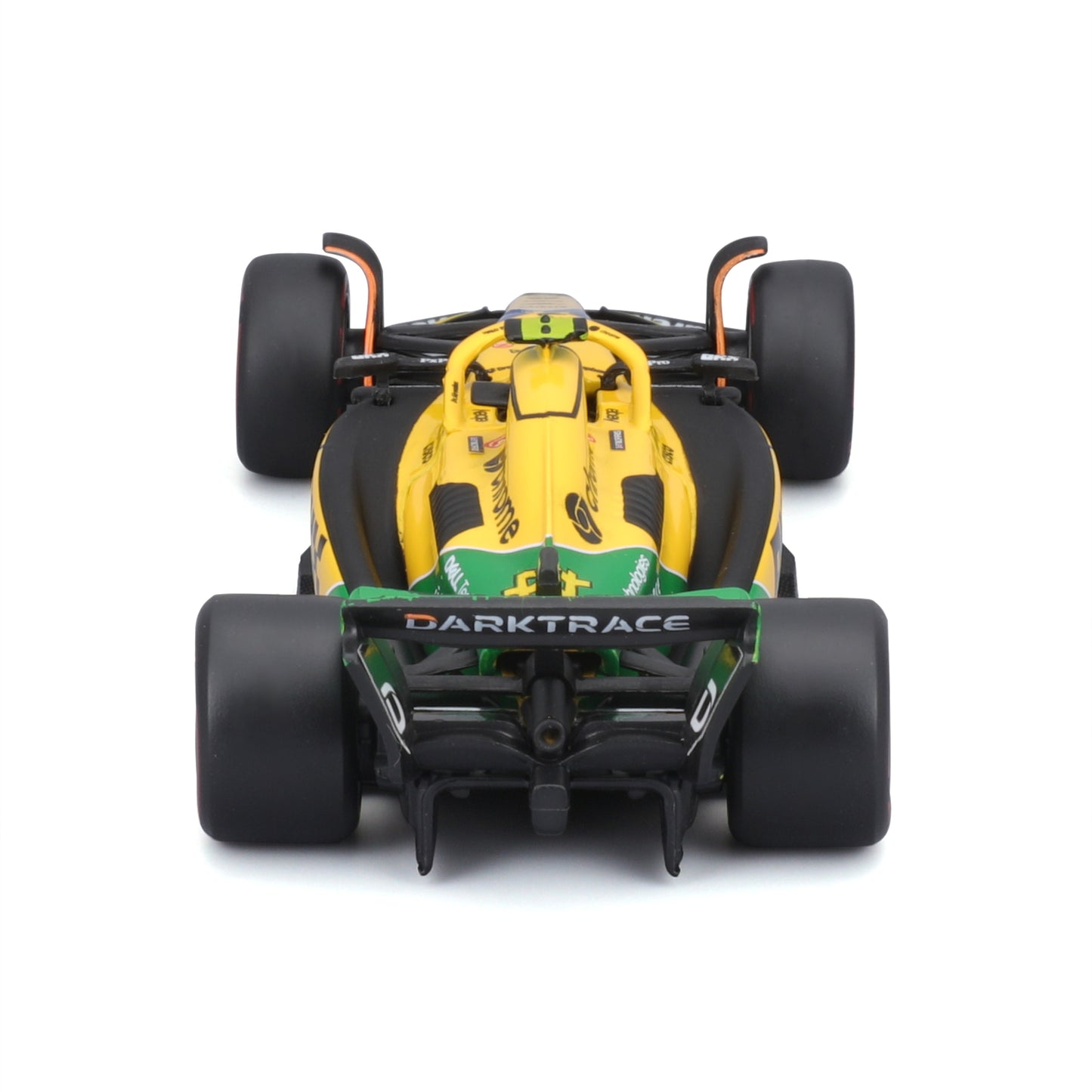 McLaren F1 MCL38 Lando Norris #4 GP Monaco 2024 Senna 30th Anniversary Livery 1:43 with driver and display case