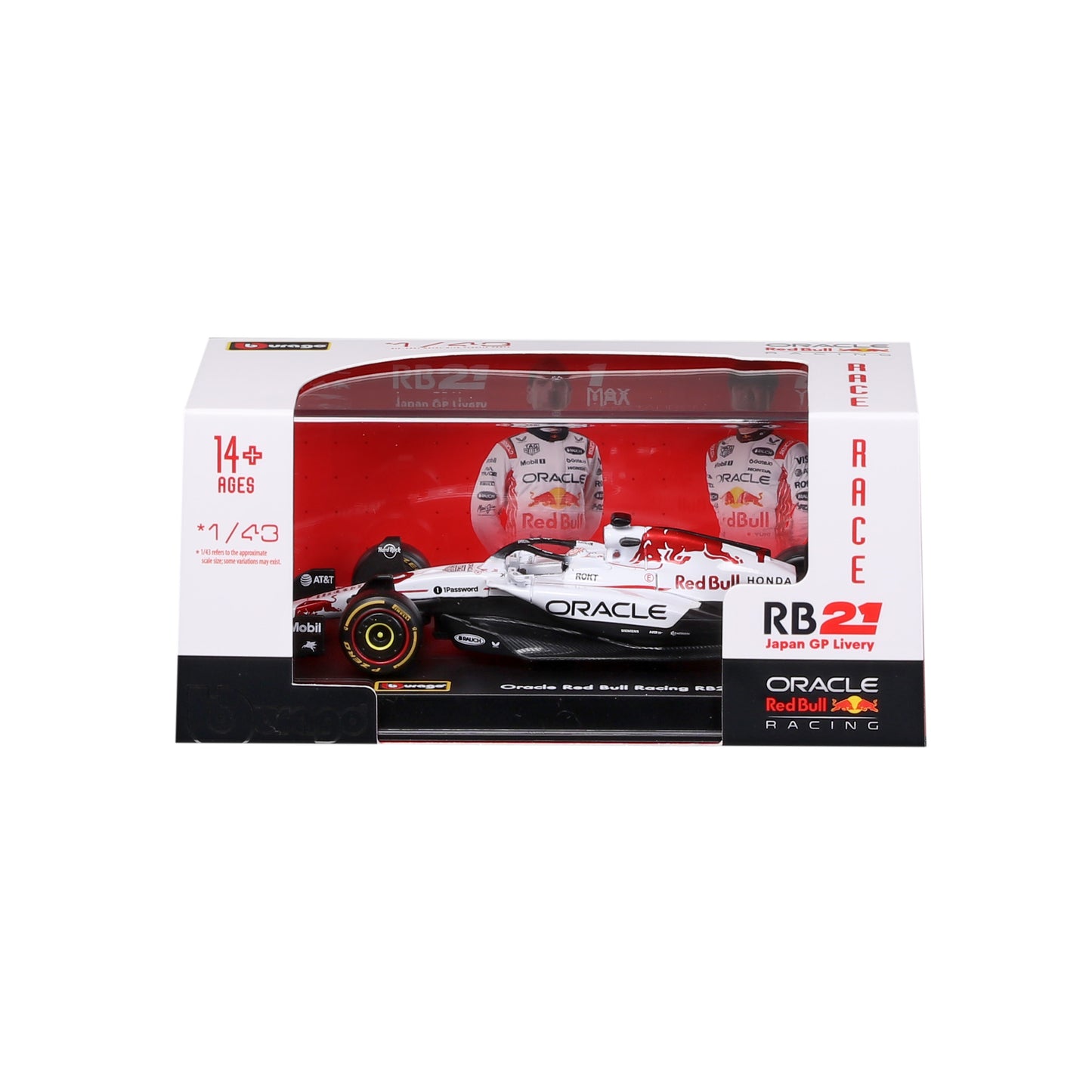 F1 Red Bull Racing RB21 Japan Livery 2025 #1 Verstappen 1:43 scale with display case