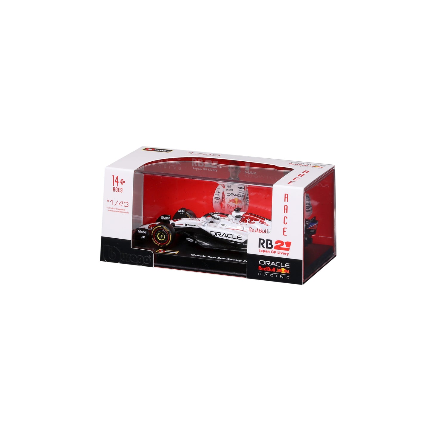 F1 Red Bull Racing RB21 Japan Livery 2025 #1 Verstappen 1:43 scale with display case