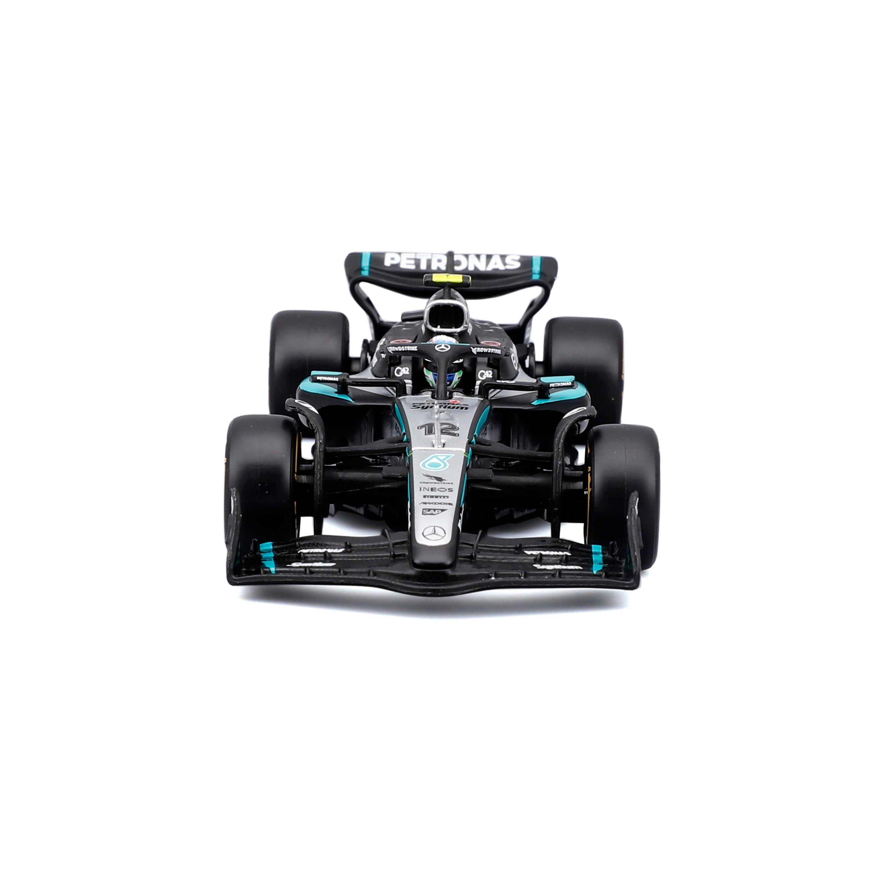 F1 Mercedes-AMG W16 2025 #12 Kimi Antonelli 1:43 Silver Turquoise