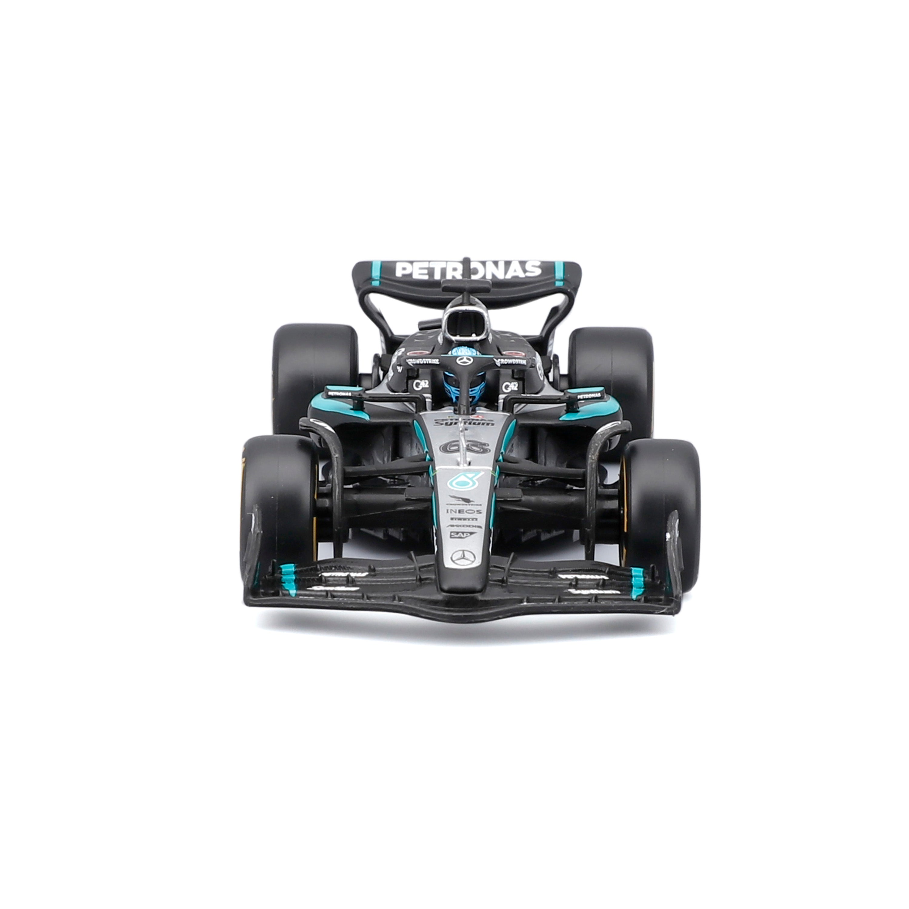 F1 Mercedes-AMG W16 2025 #63 George Russell – Scale 1:43 with Base