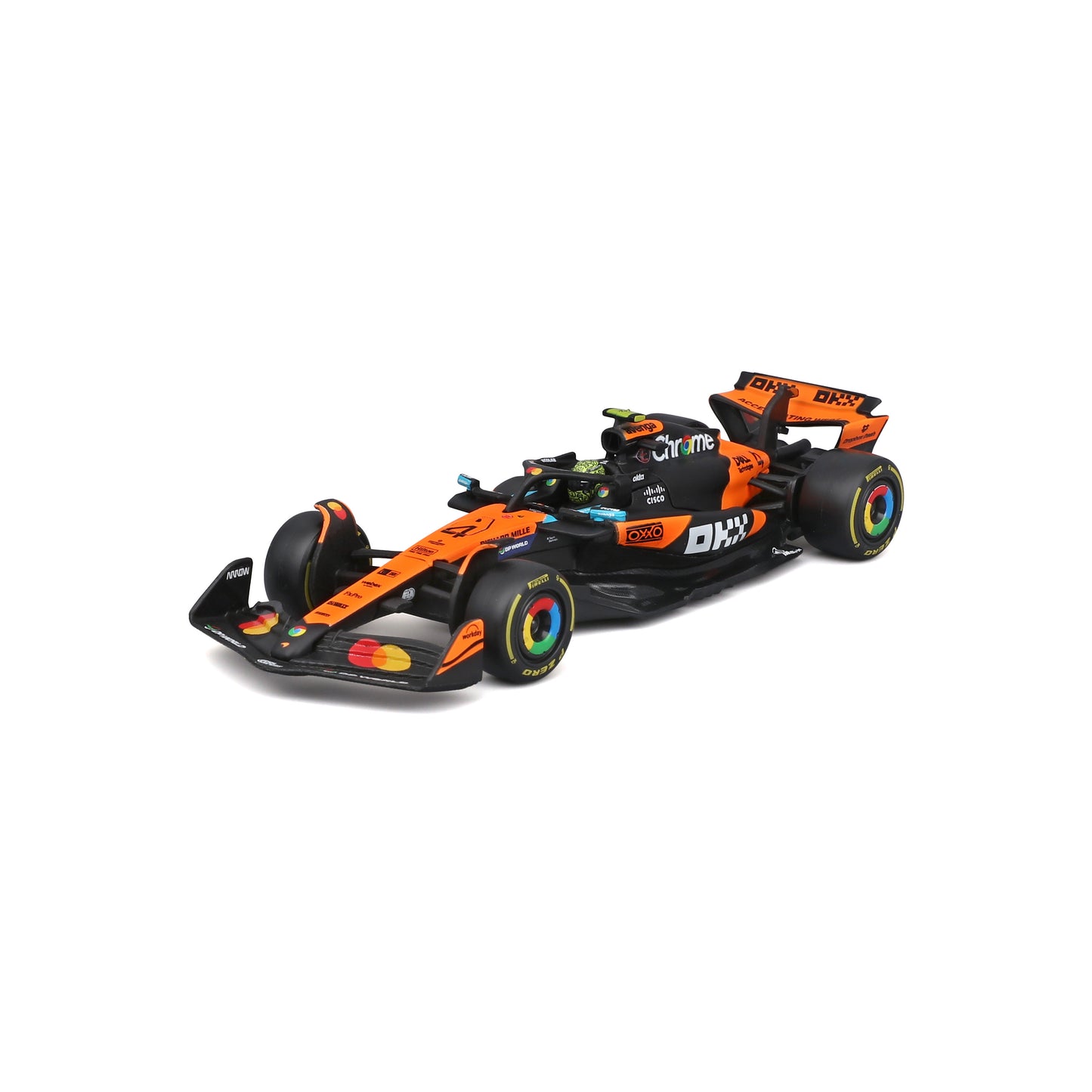 McLaren F1 MCL39 2025 #4 Lando Norris – Scala 1:43 con basetta e teca espositiva