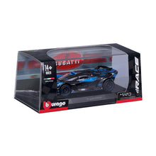 Bugatti Bolide 1:43 bleu/noir avec vitrine