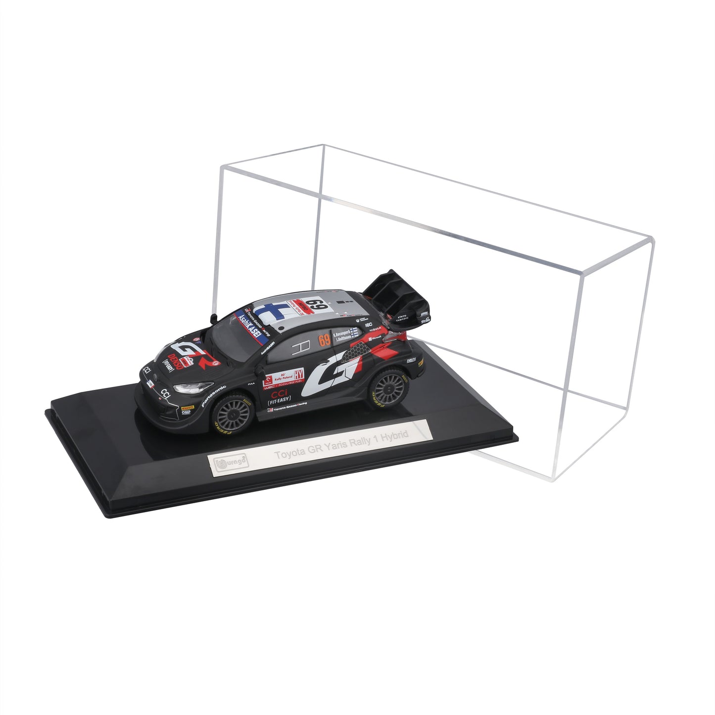 Toyota GR Yaris Rally 1 Hybrid #69 1:43 mit Vitrine