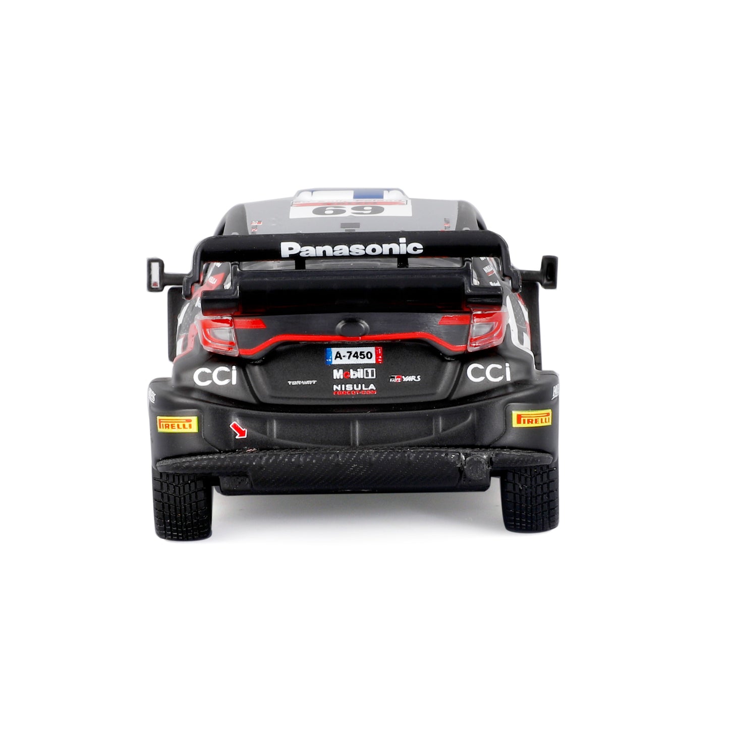 Toyota GR Yaris Rally 1 Hybrid #69 1:43 mit Vitrine