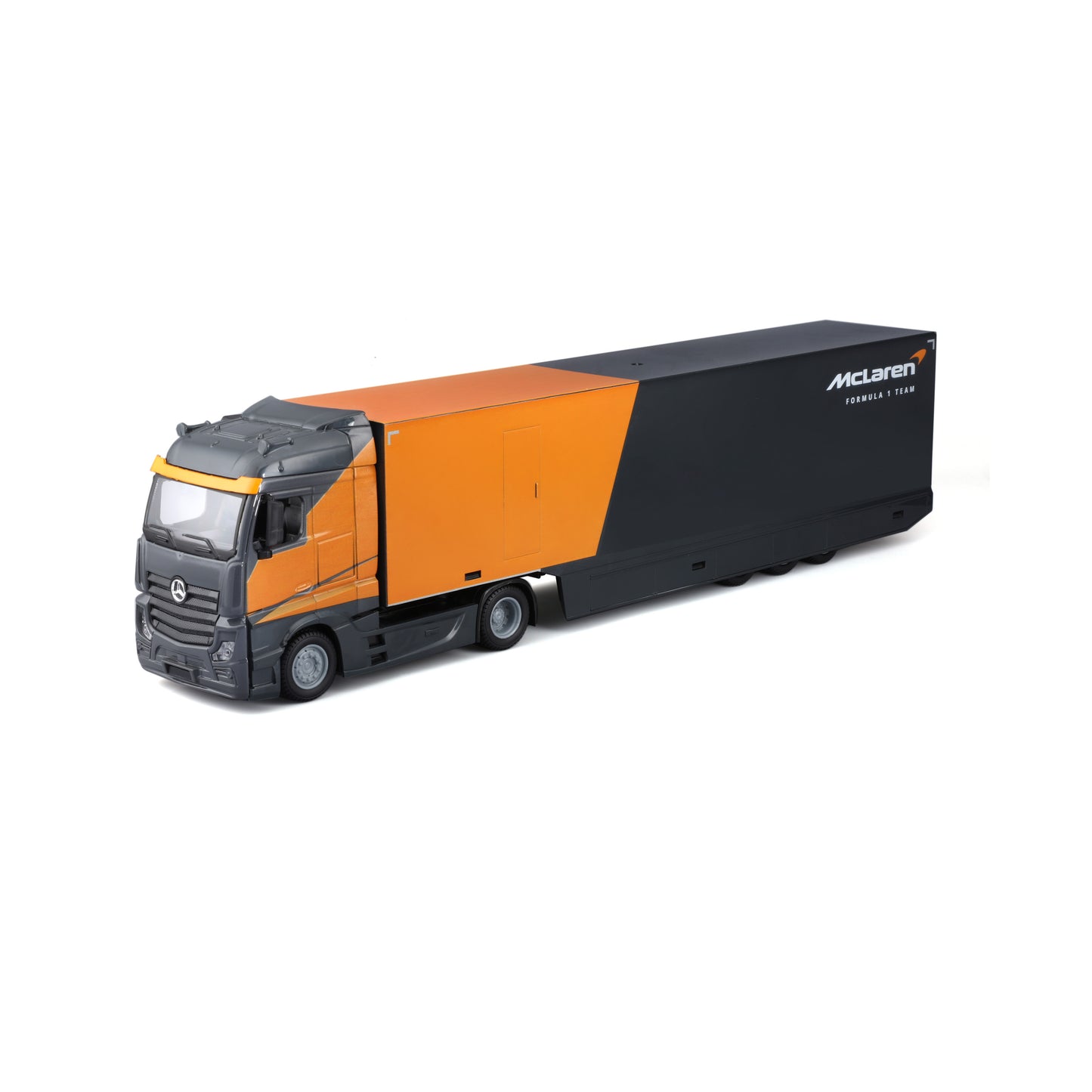 Mercedes Semi Truck with McLaren MCL38 #4 Lando Norris – 1:43 Diecast Model